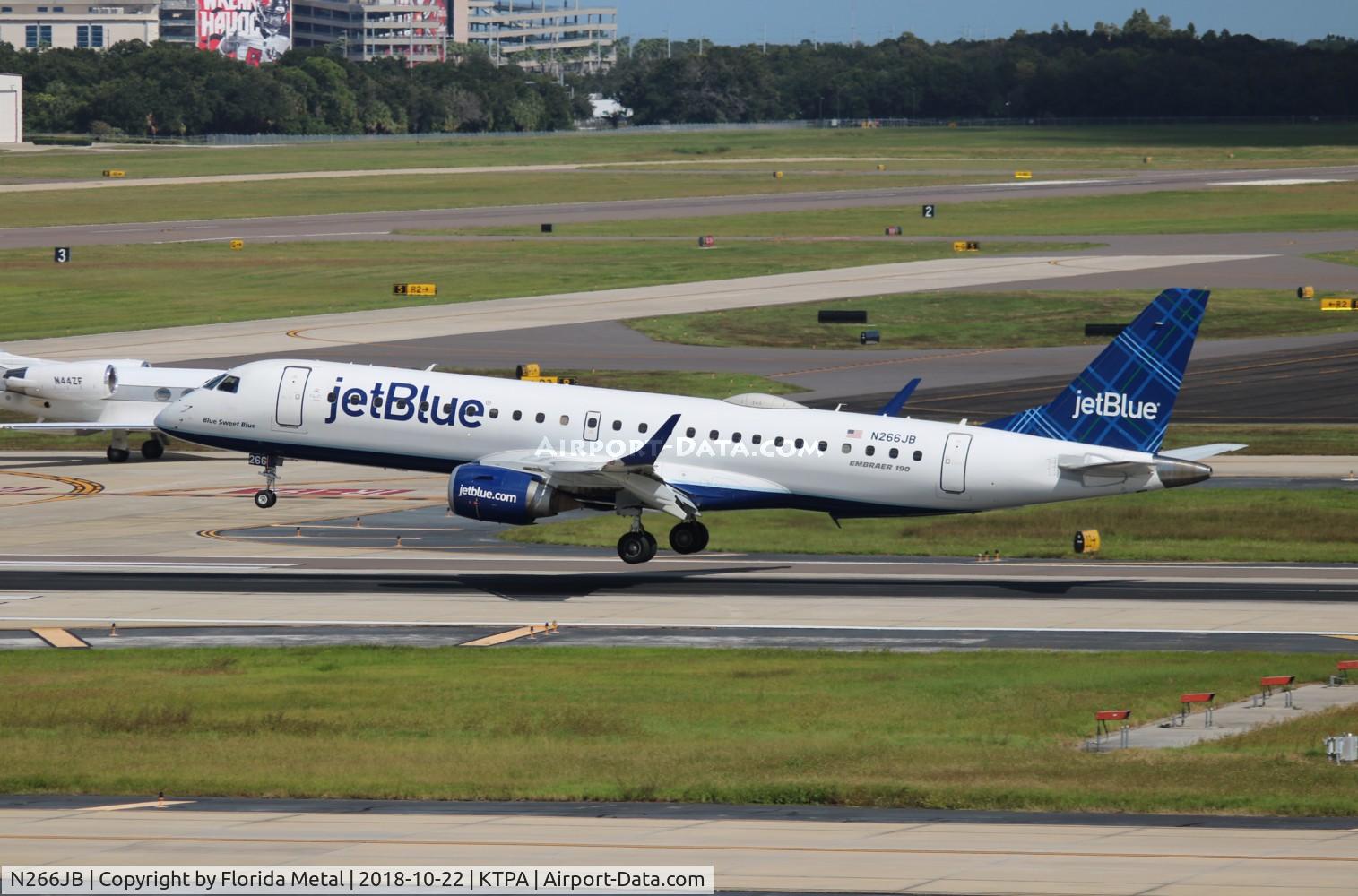 N266JB, 2007 Embraer ERJ-190-100 IGW 190AR C/N 19000054, JBU E190 zx TPA 1R