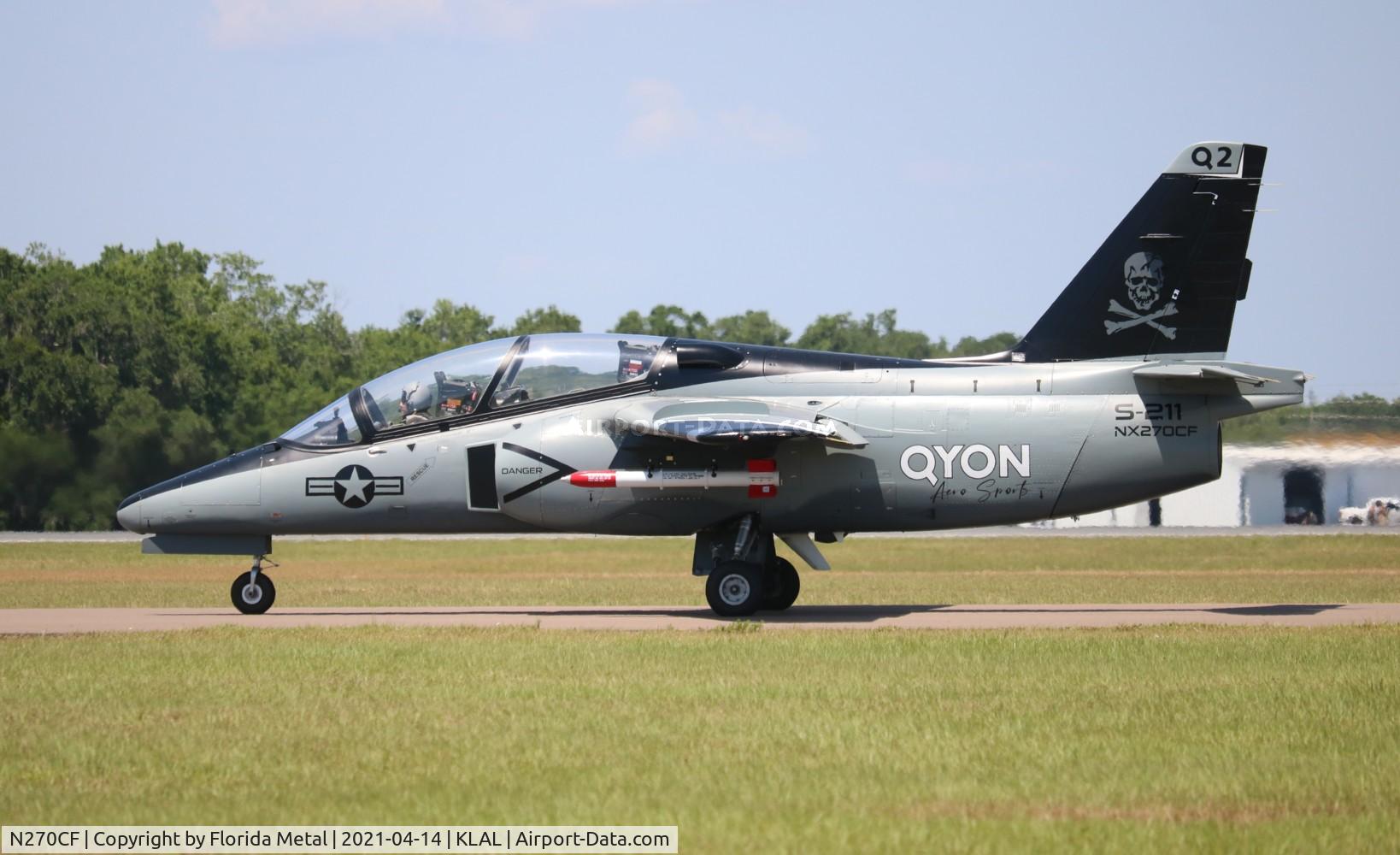 N270CF, 1985 SIAI-Marchetti S-211 C/N 009/02-006, S-211 zx LAL 21