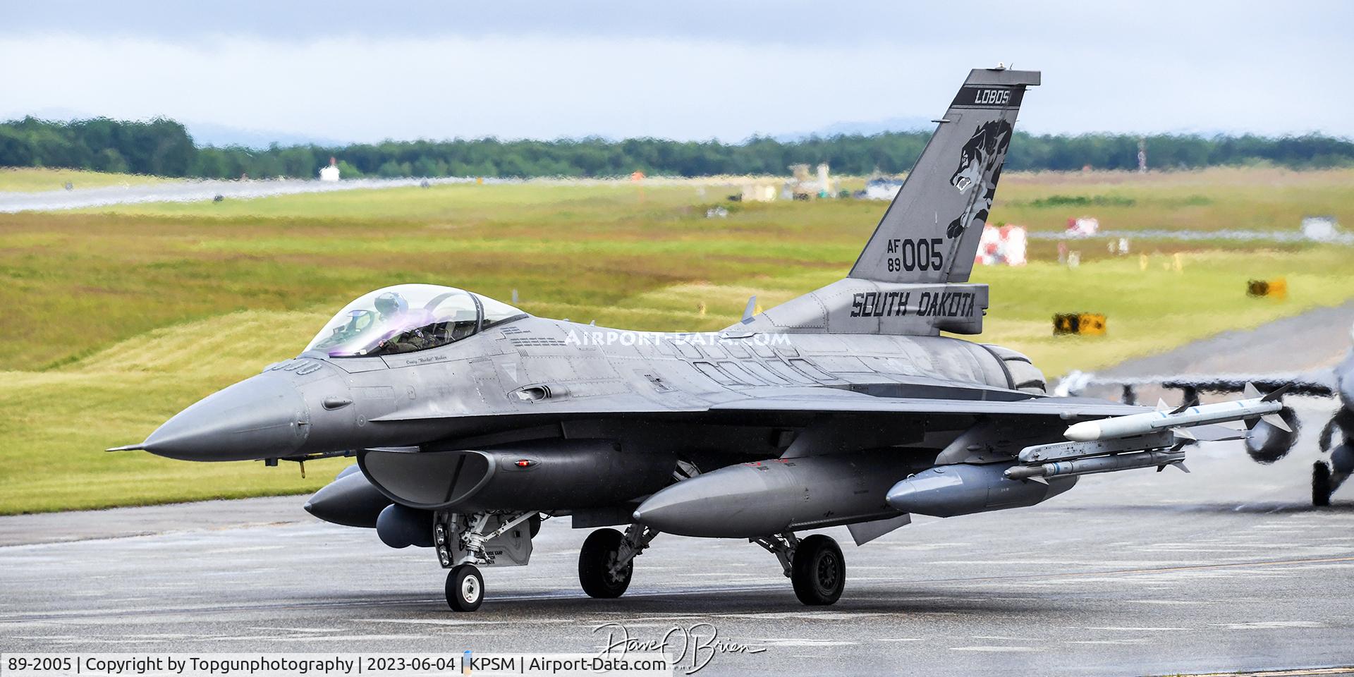 89-2005, 1990 General Dynamics F-16CM Fighting Falcon C/N 1C-158, CUBE32