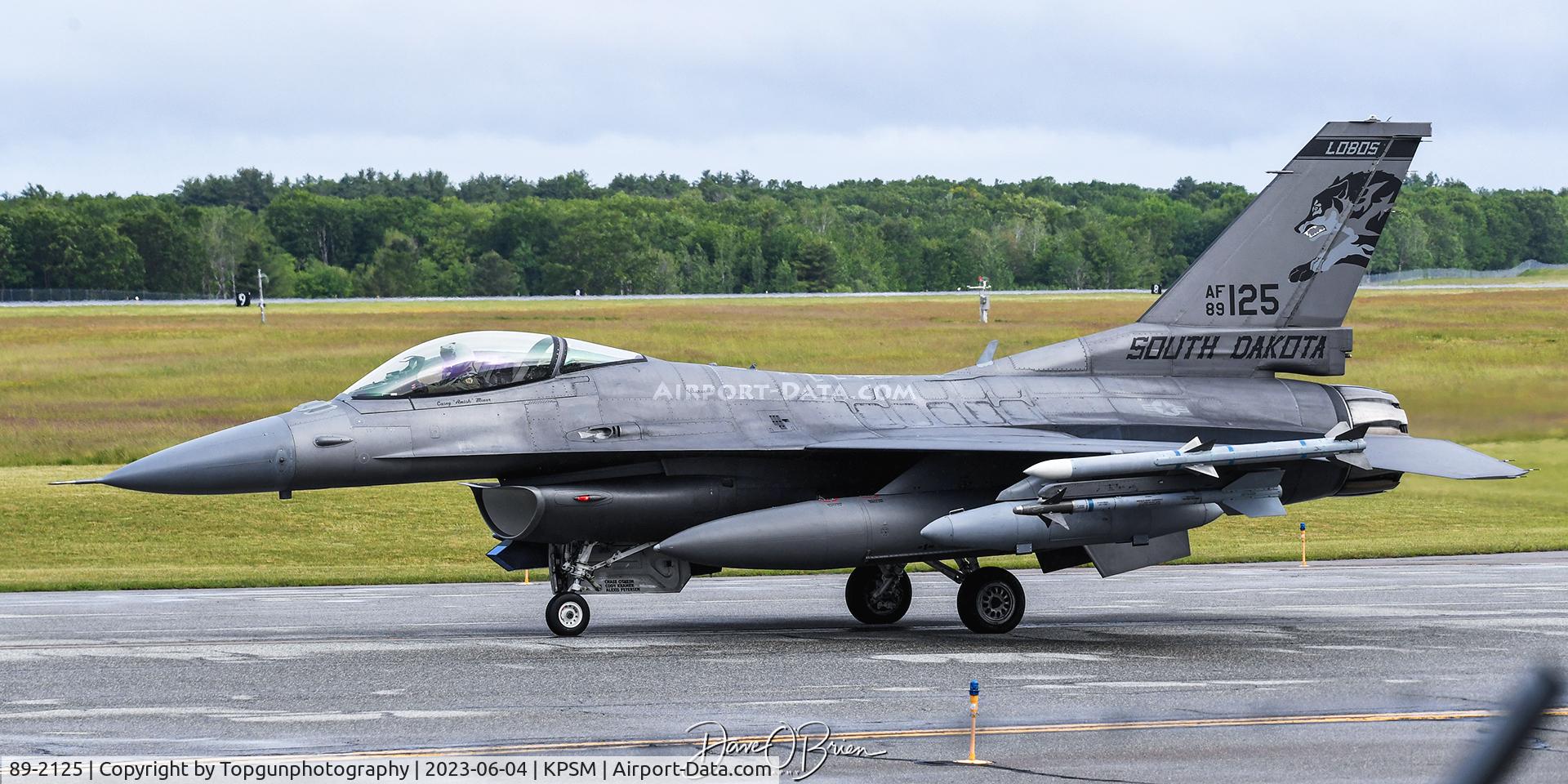 89-2125, 1990 General Dynamics F-16C C/N 1C-278, CUBE34