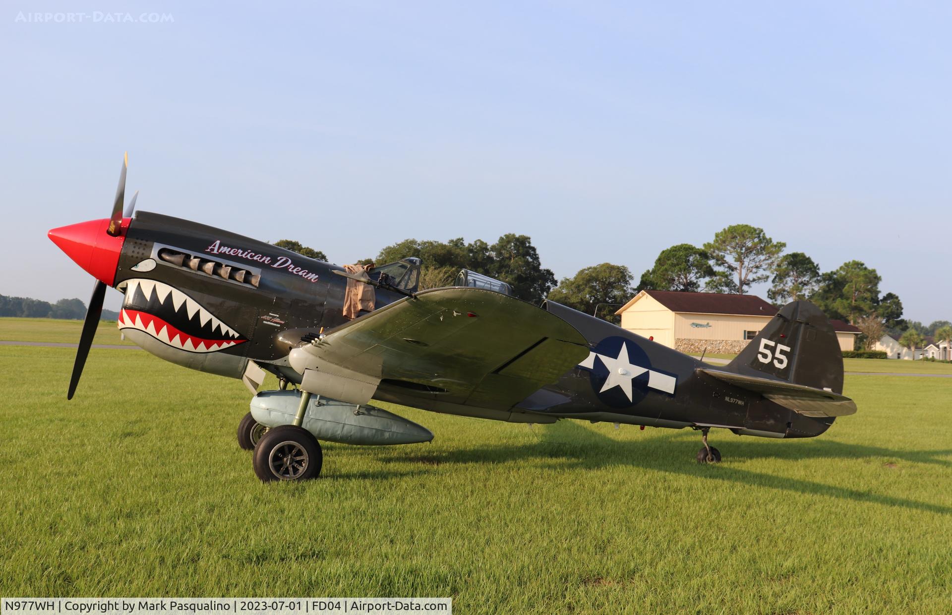N977WH, 1942 Curtiss P-40N C/N 42-10497, Curtiss P-40N