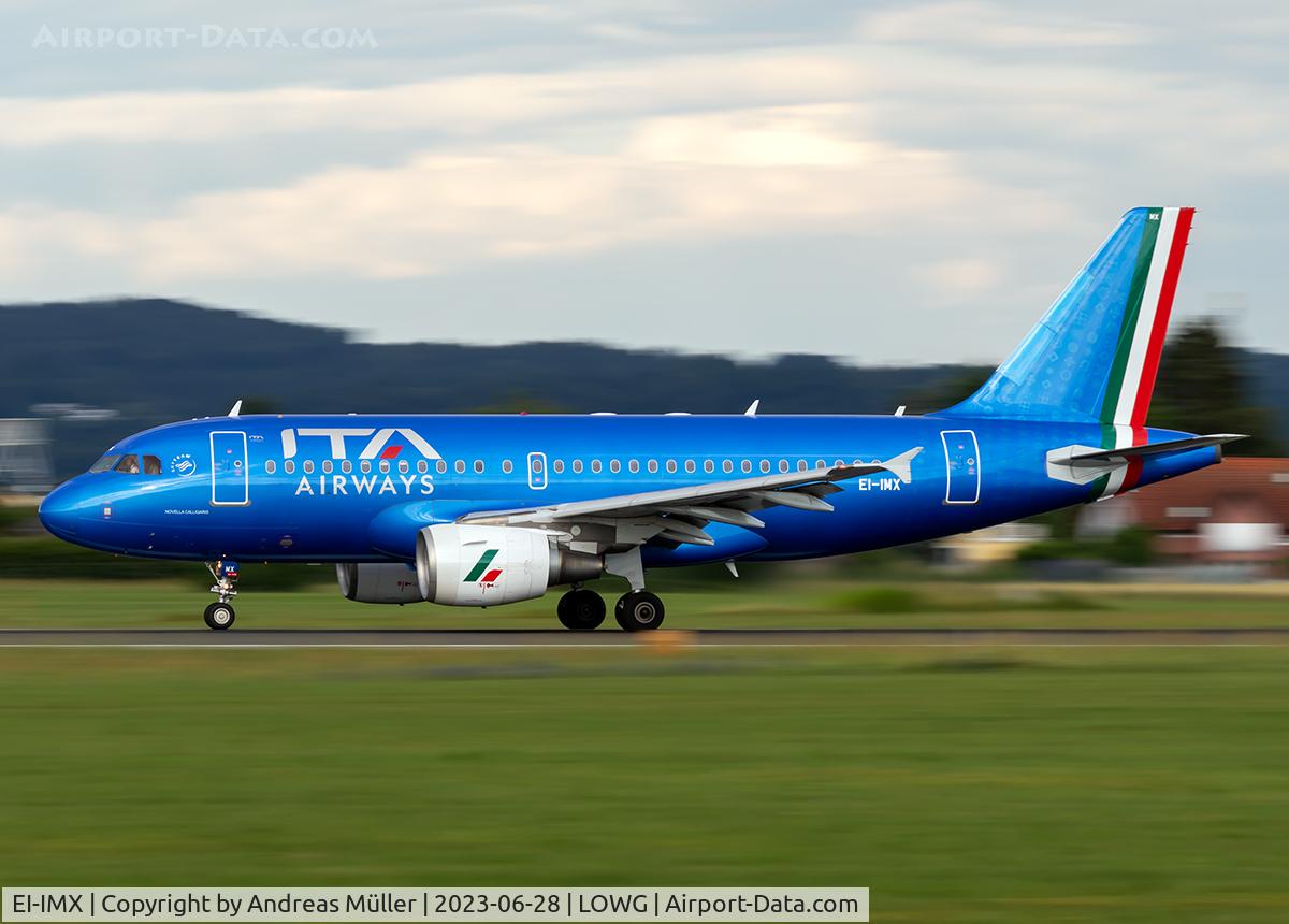 EI-IMX, 2012 Airbus A319-111 C/N 5424, Takeoff to Bologna.