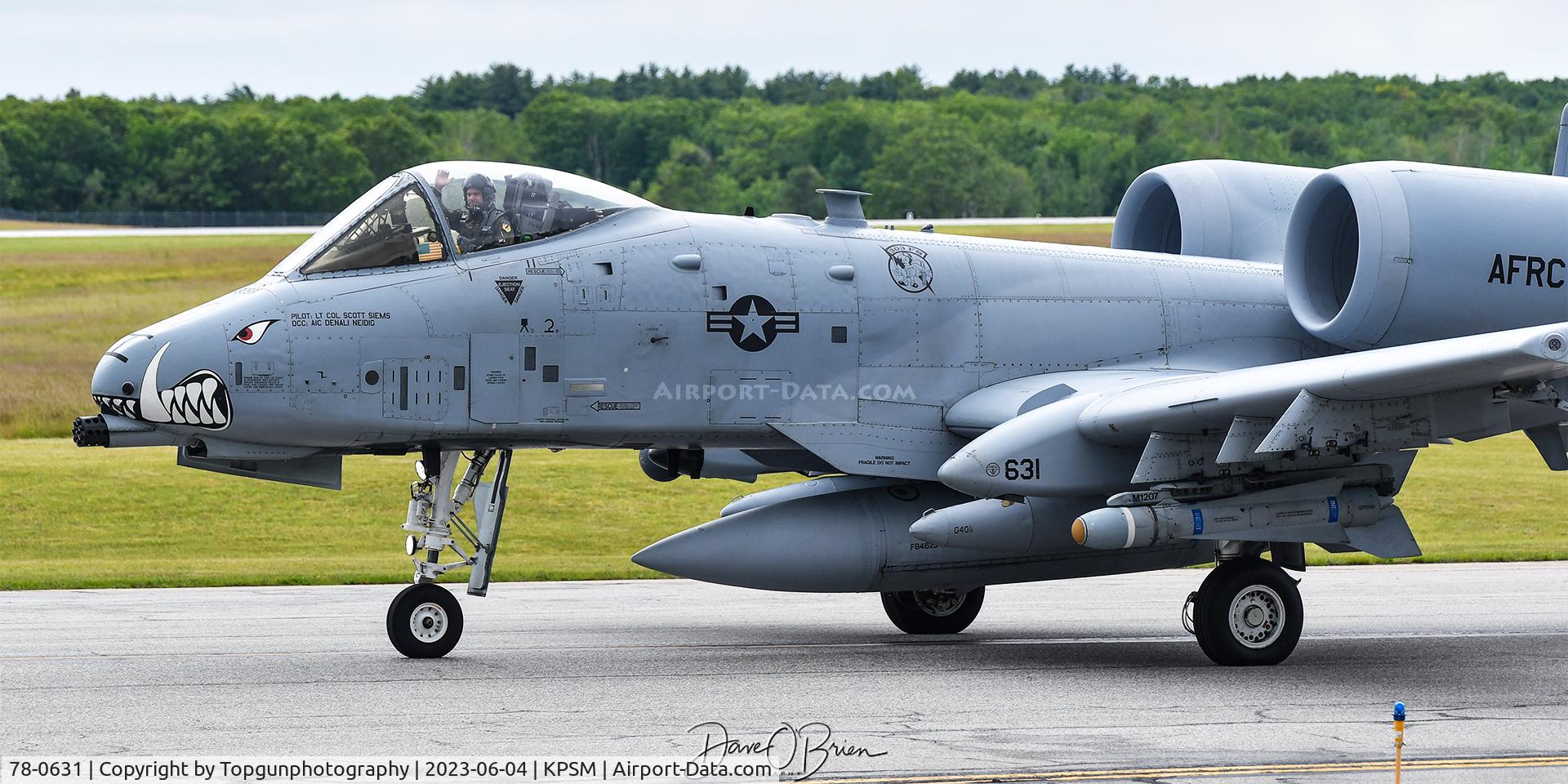 78-0631, 1978 Fairchild Republic A-10C Thunderbolt II C/N A10-0251, KACEY11 taxiing up to RW34