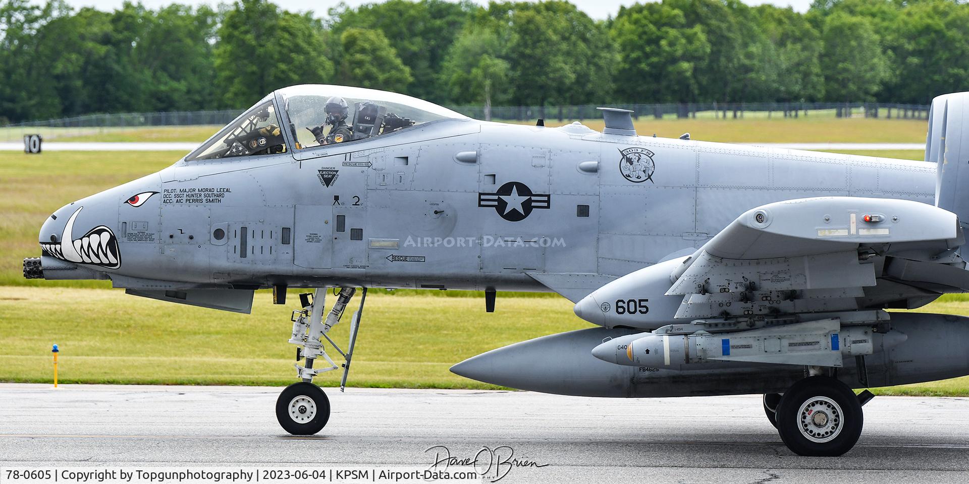 78-0605, 1978 Fairchild Republic A-10C Thunderbolt II C/N A10-0225, KACEY12