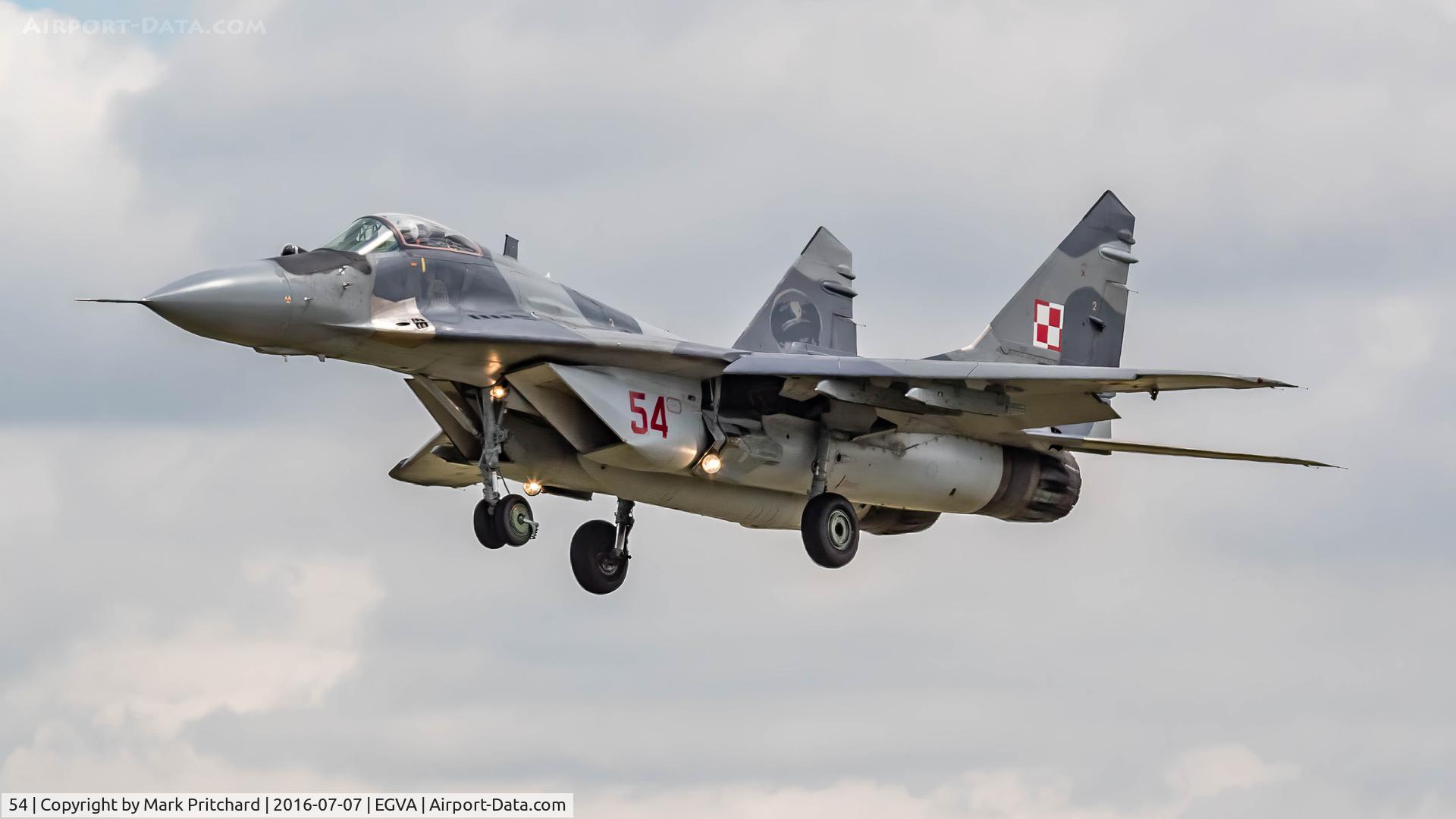 54, Mikoyan-Gurevich MiG-29 C/N 2960532354, RIAT 2016
