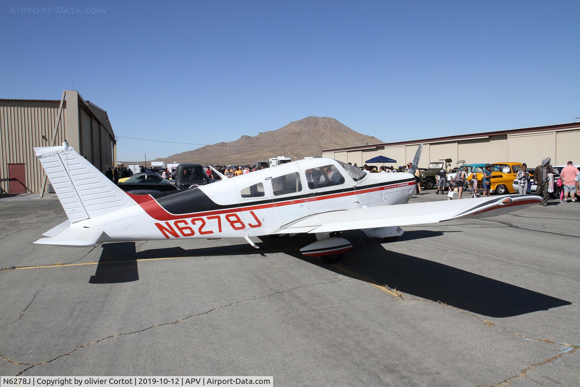 N6278J, 1976 Piper PA-28-151 C/N 28-7615354, Apple Valley airshow 2019