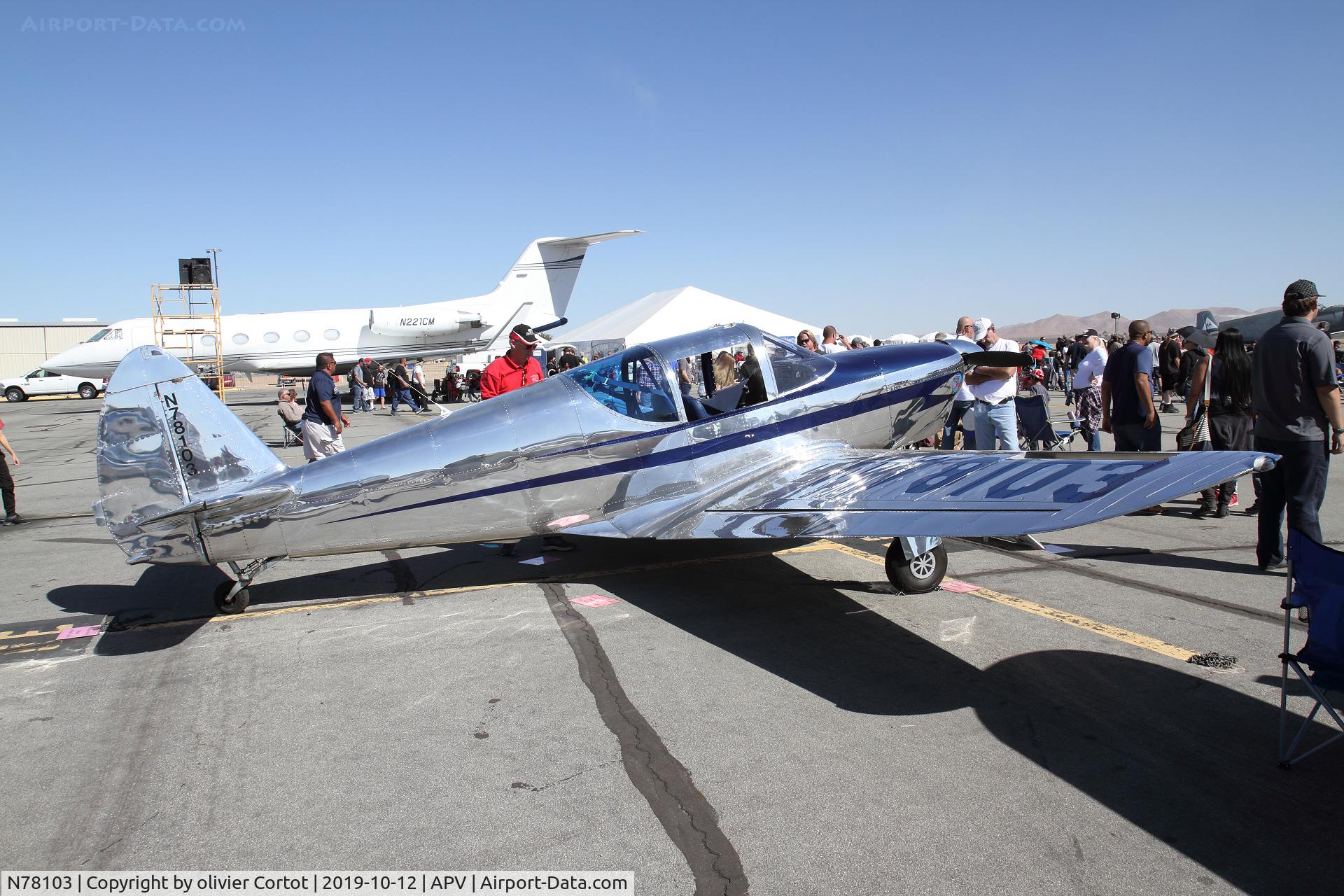 N78103, 1946 Globe GC-1B Swift C/N 2103, Apple Valley airshow 2019