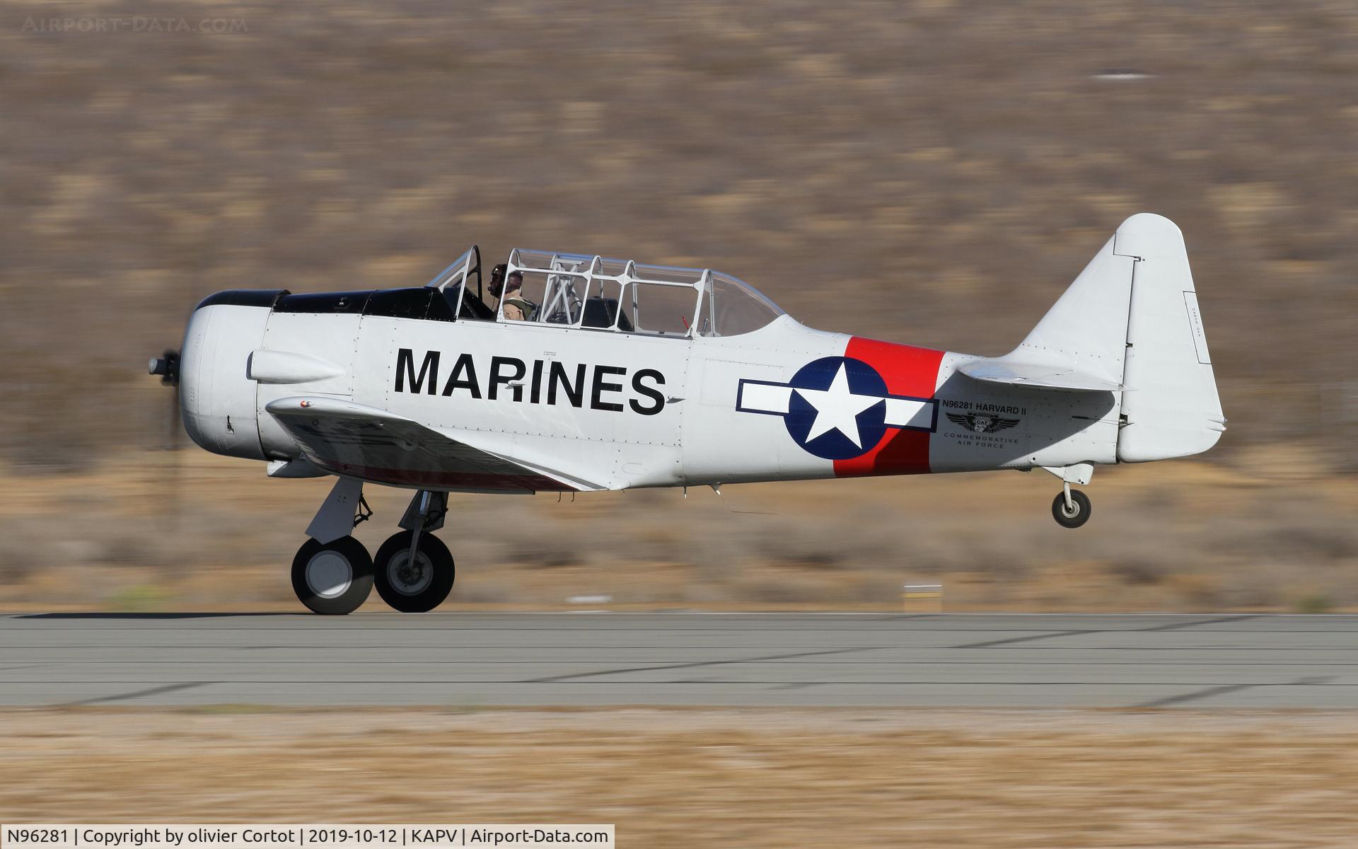N96281, 1976 North American AT-6C Harvard IIA C/N 3832, Apple Valley airshow 2019
