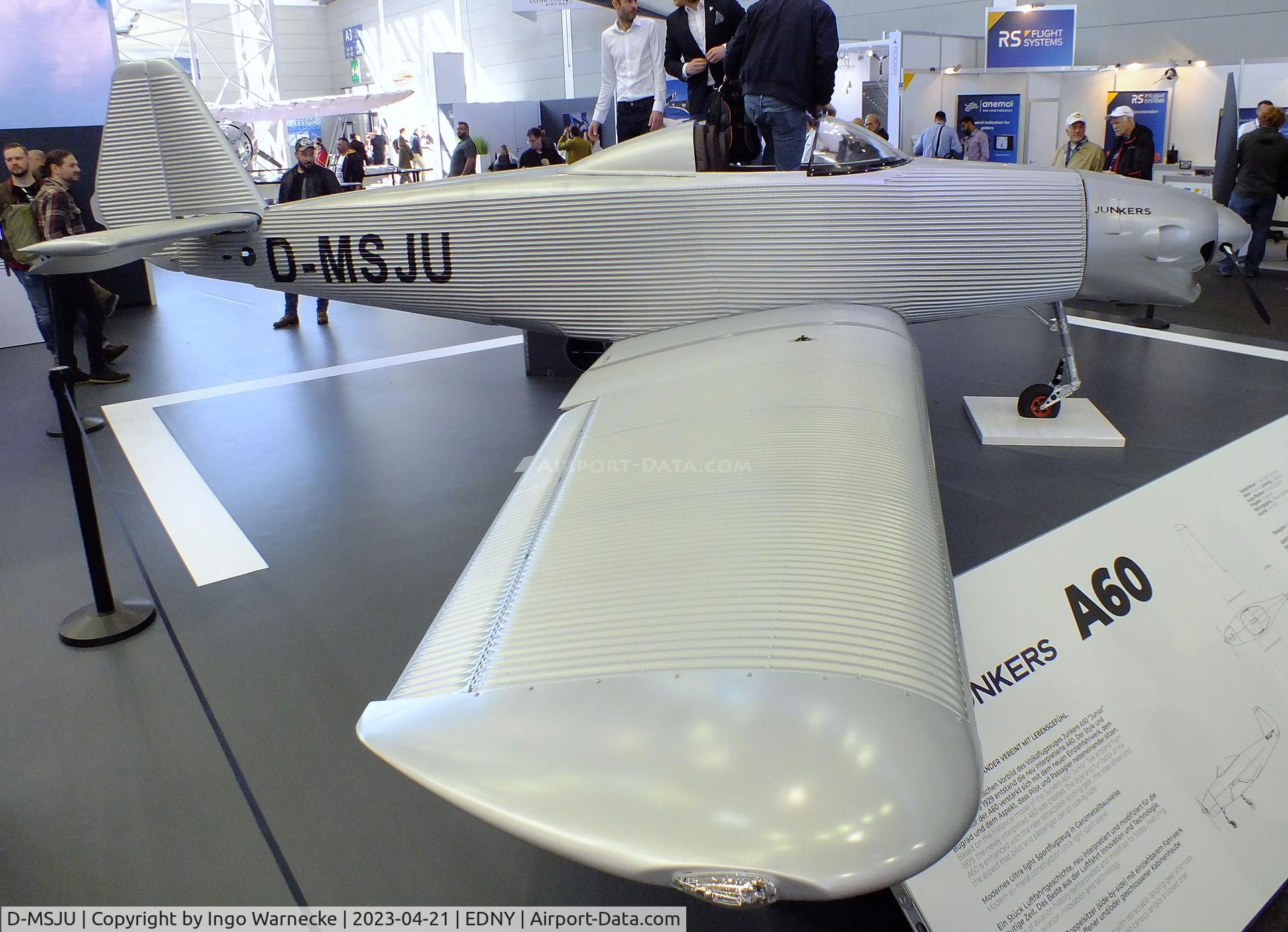 D-MSJU, Junkers Flugzeugwerke AG A60 C/N not found_D-MSJU, Junkers Flugzeugwerke A60 at the AERO 2023, Friedrichshafen