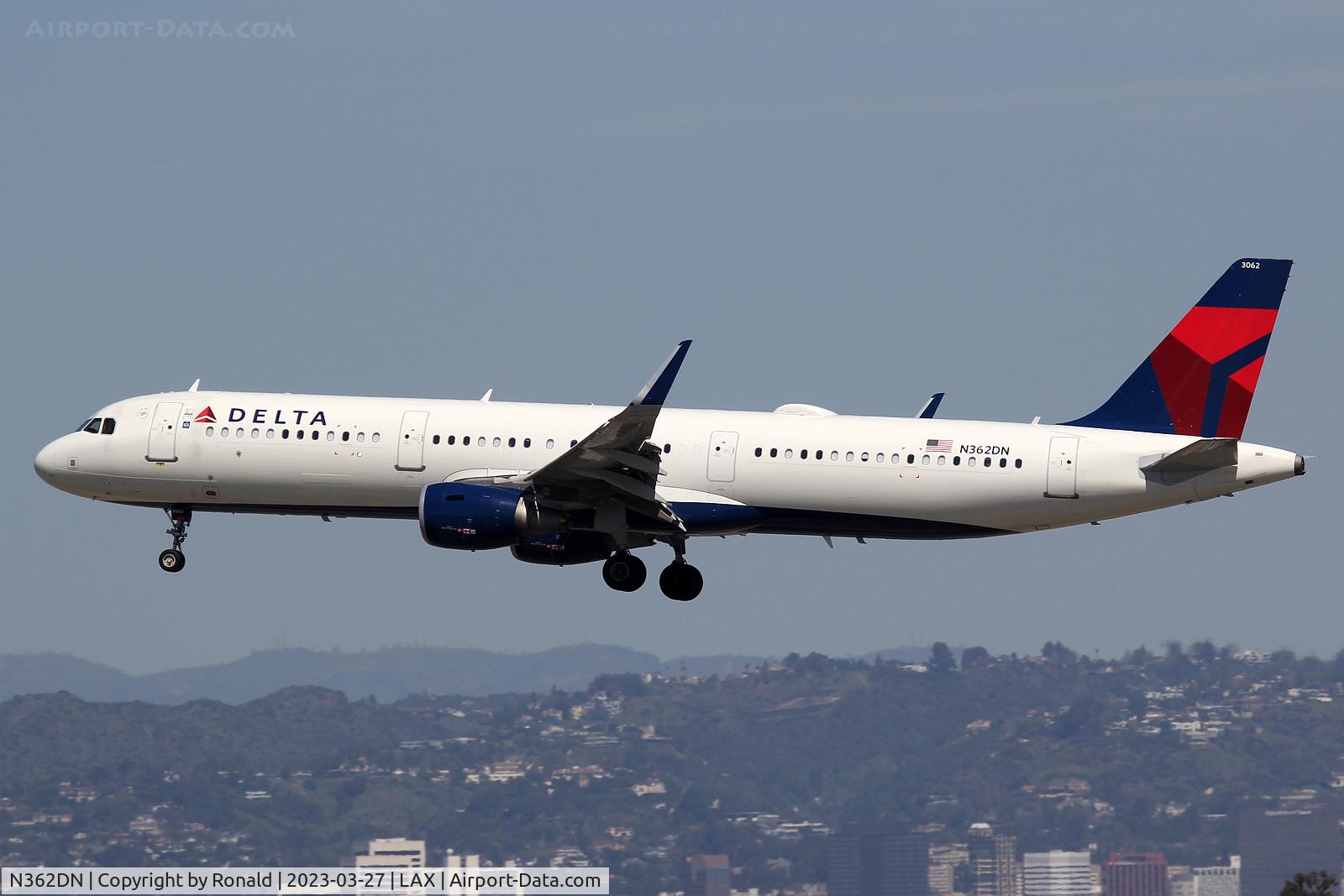 N362DN, 2018 Airbus A321-231SL C/N 8447, at lax