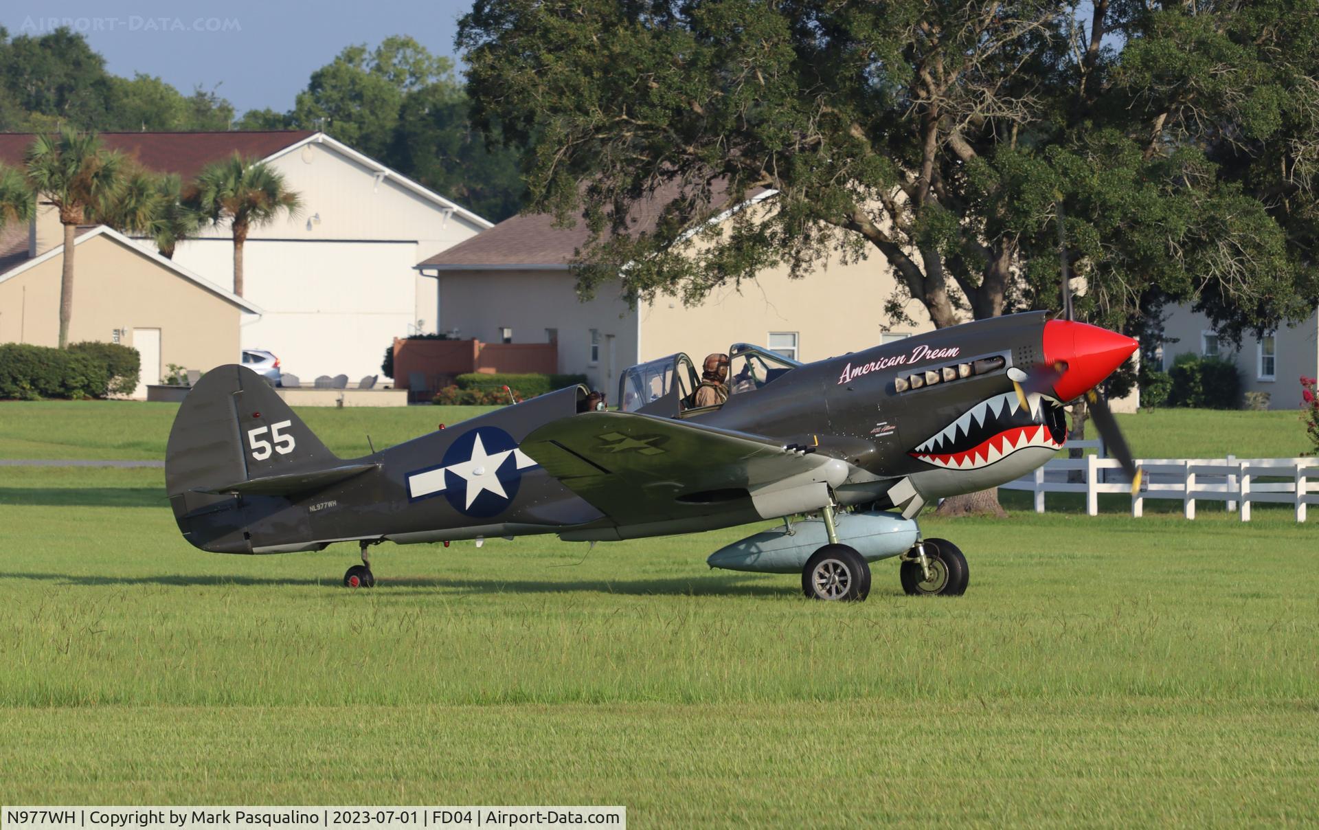 N977WH, 1942 Curtiss P-40N C/N 42-10497, Curtiss P-40N