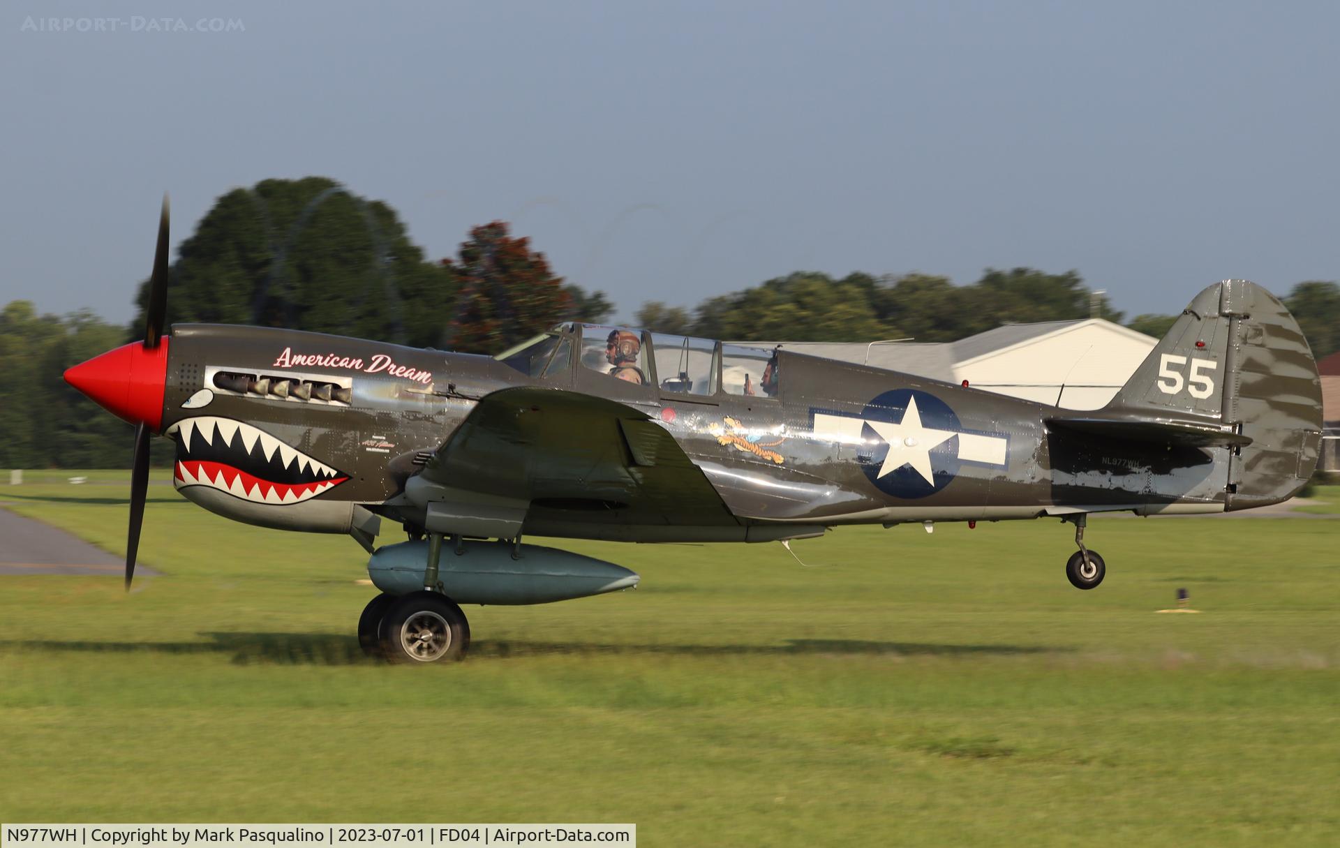 N977WH, 1942 Curtiss P-40N C/N 42-10497, Curtiss P-40N