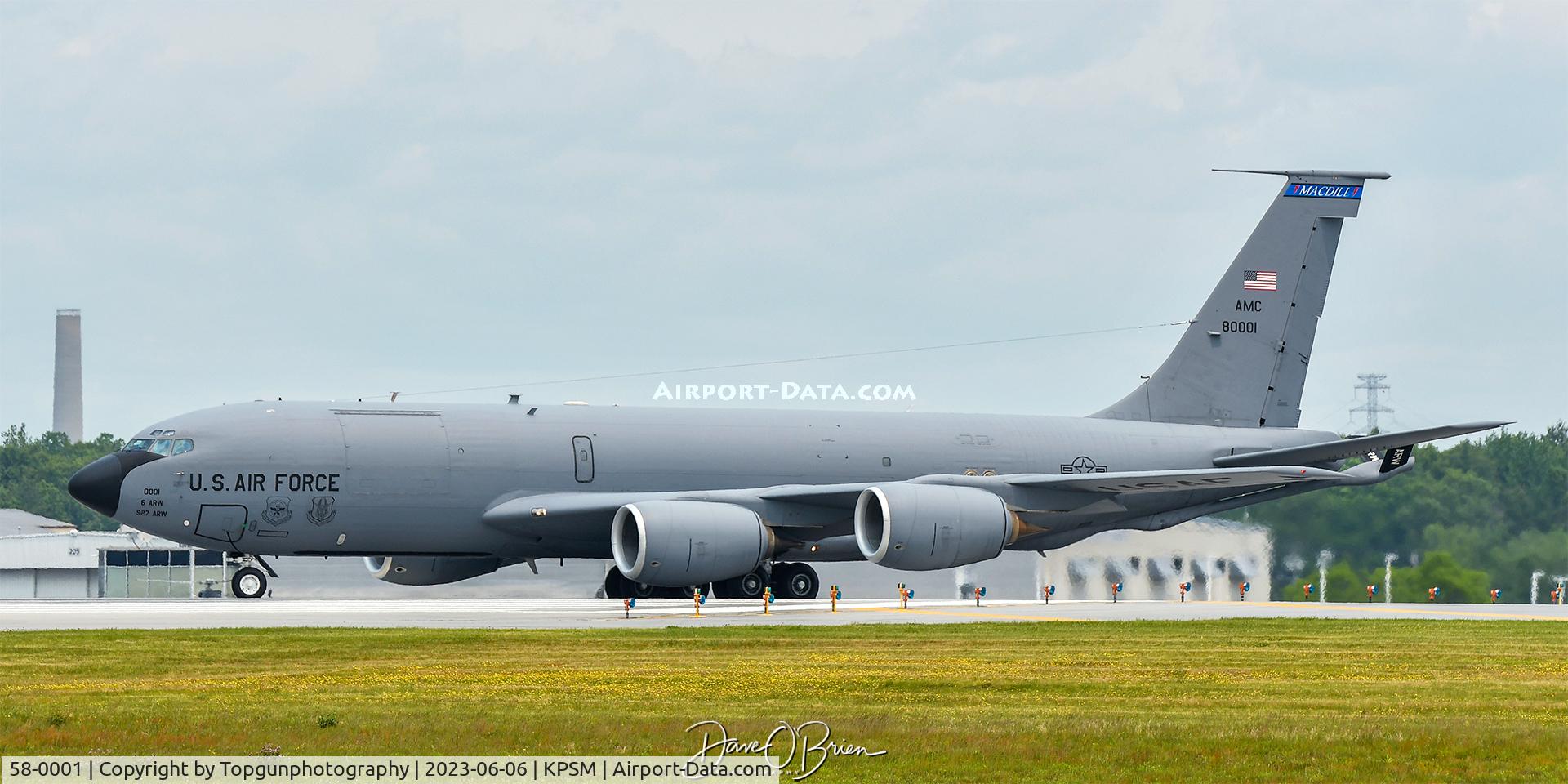 58-0001, 1958 Boeing KC-135R Stratotanker C/N 17746, ROMA62 now with the 6th AW out of MacDill AFB
