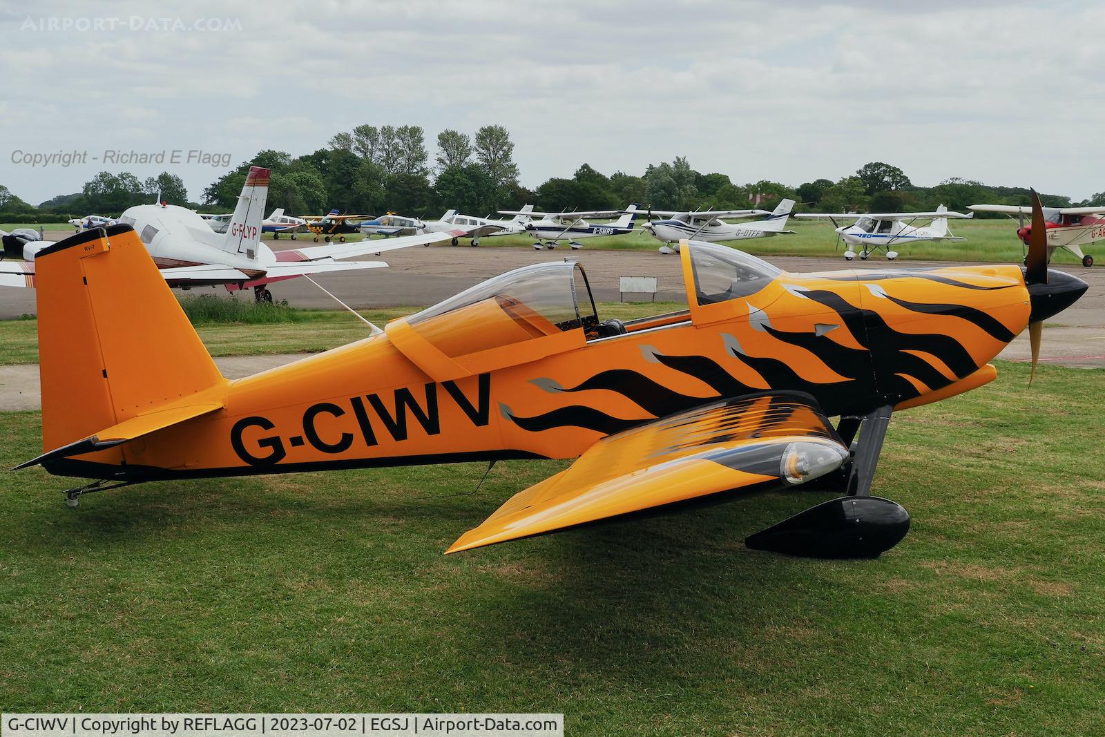 G-CIWV, 2015 Vans RV-7 C/N PFA 323-14581, At Seething, Norfolk