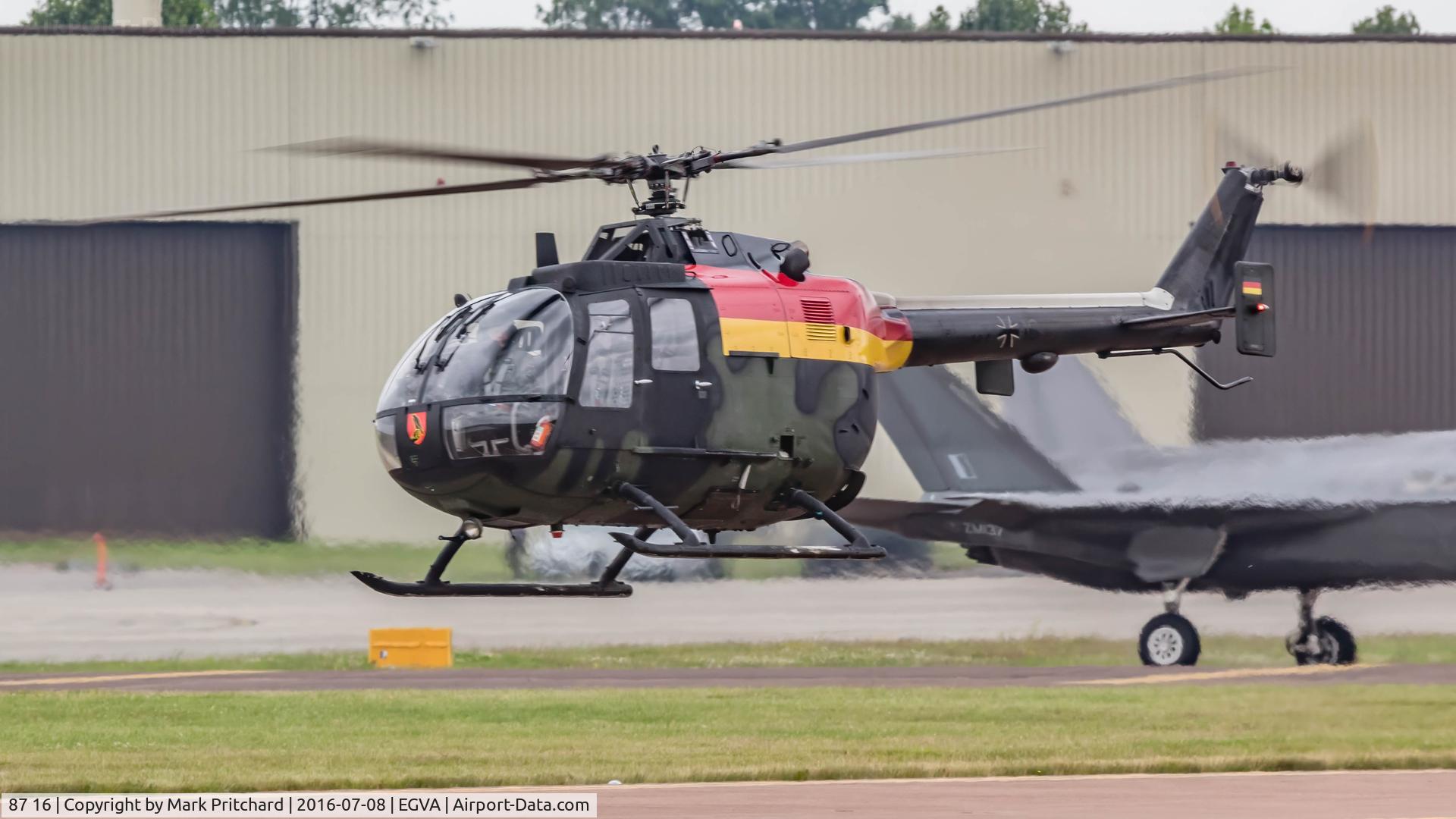 87 16, MBB Bo.105P1M C/N 6116, RIAT 2016