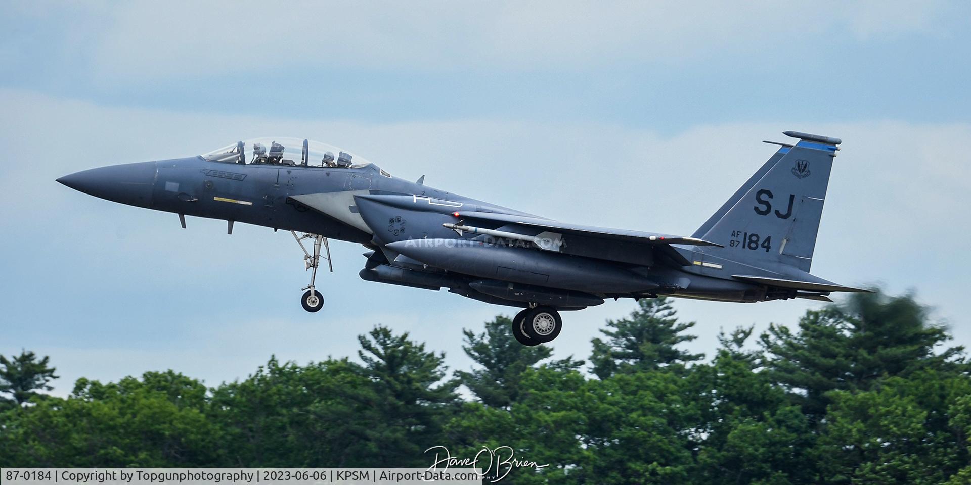 87-0184, 1987 McDonnell Douglas F-15E Strike Eagle C/N 1049/E024, SPEED21
