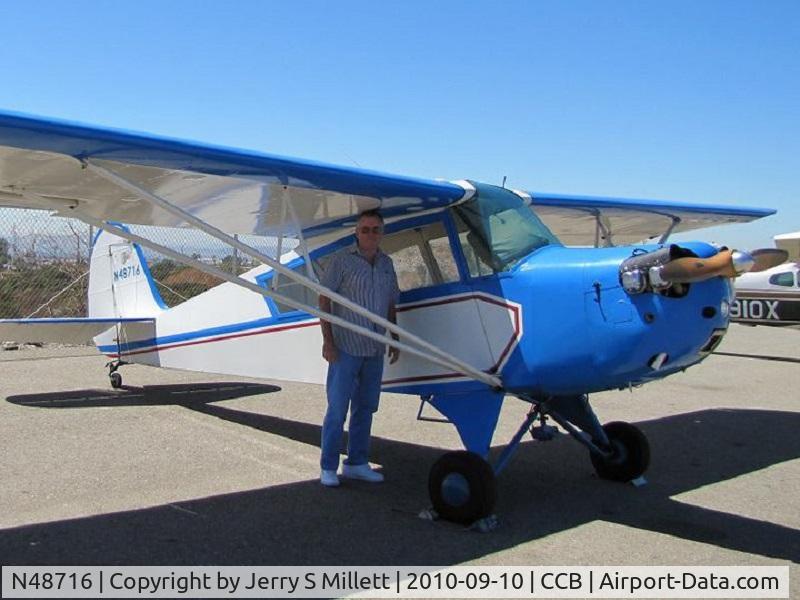 N48716, 1942 Aeronca 0-58B Grasshopper C/N 058B-6452, Me at Cable Airport 10-SEP-2010
Coincidentally taken same day as 
https://www.airport-data.com/images/aircraft/000/518/518841.jpg