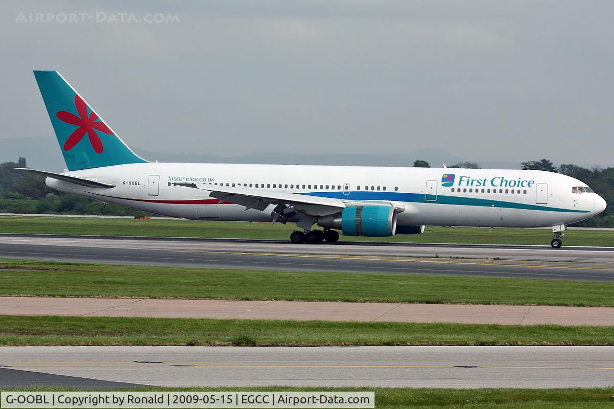 G-OOBL, 1995 Boeing 767-324 C/N 27393, at man