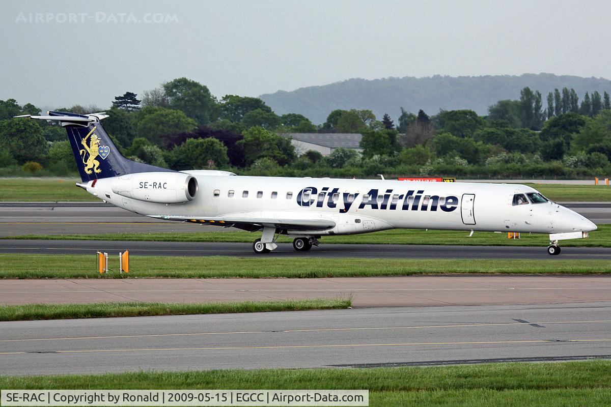 SE-RAC, 1998 Embraer ERJ-145LR (EMB-145LR) C/N 145098, at man