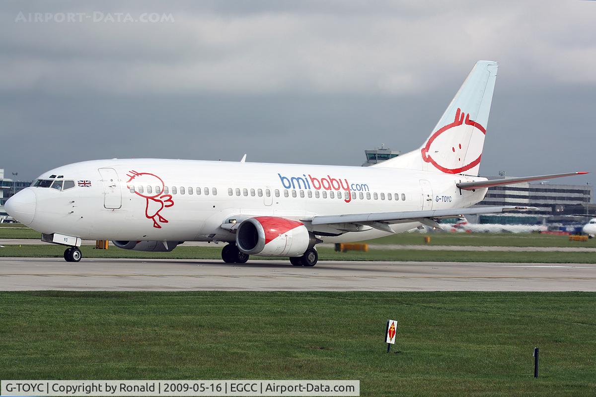 G-TOYC, 1995 Boeing 737-3Q8 C/N 26312, at man