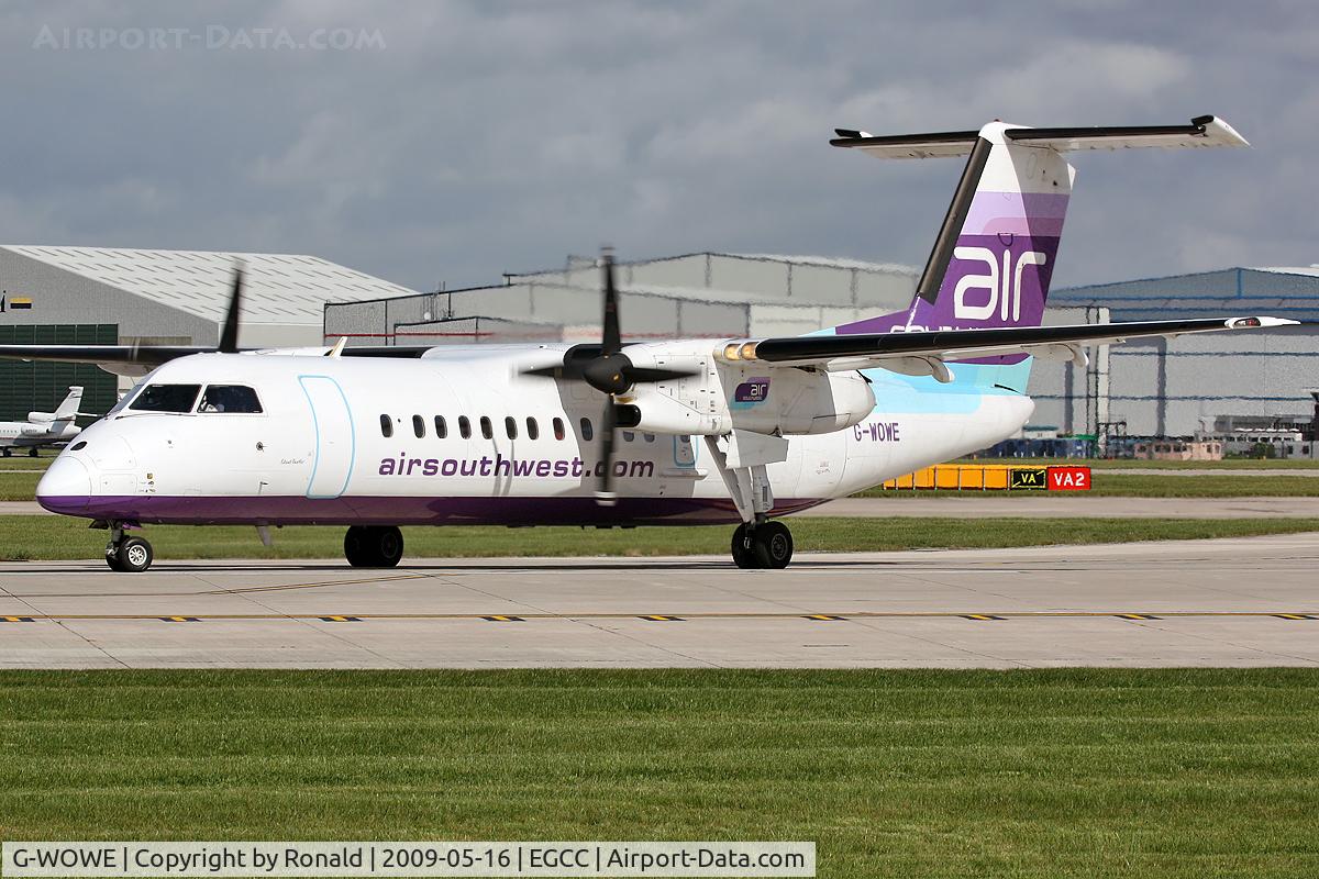 G-WOWE, 1991 De Havilland Canada DHC-8-311 Dash 8 C/N 256, at man