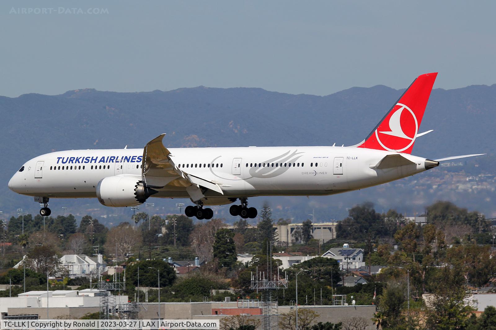 TC-LLK, 2020 Boeing 787-9 Dreamliner C/N 65811, at lax