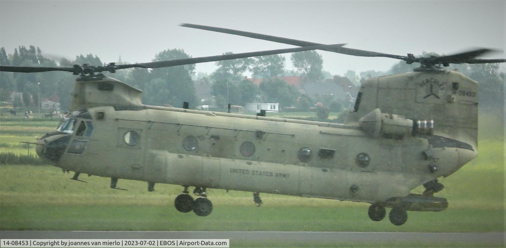14-08453, Boeing CH-47F Chinook C/N M.8453, Training at Ostend, Belgium 