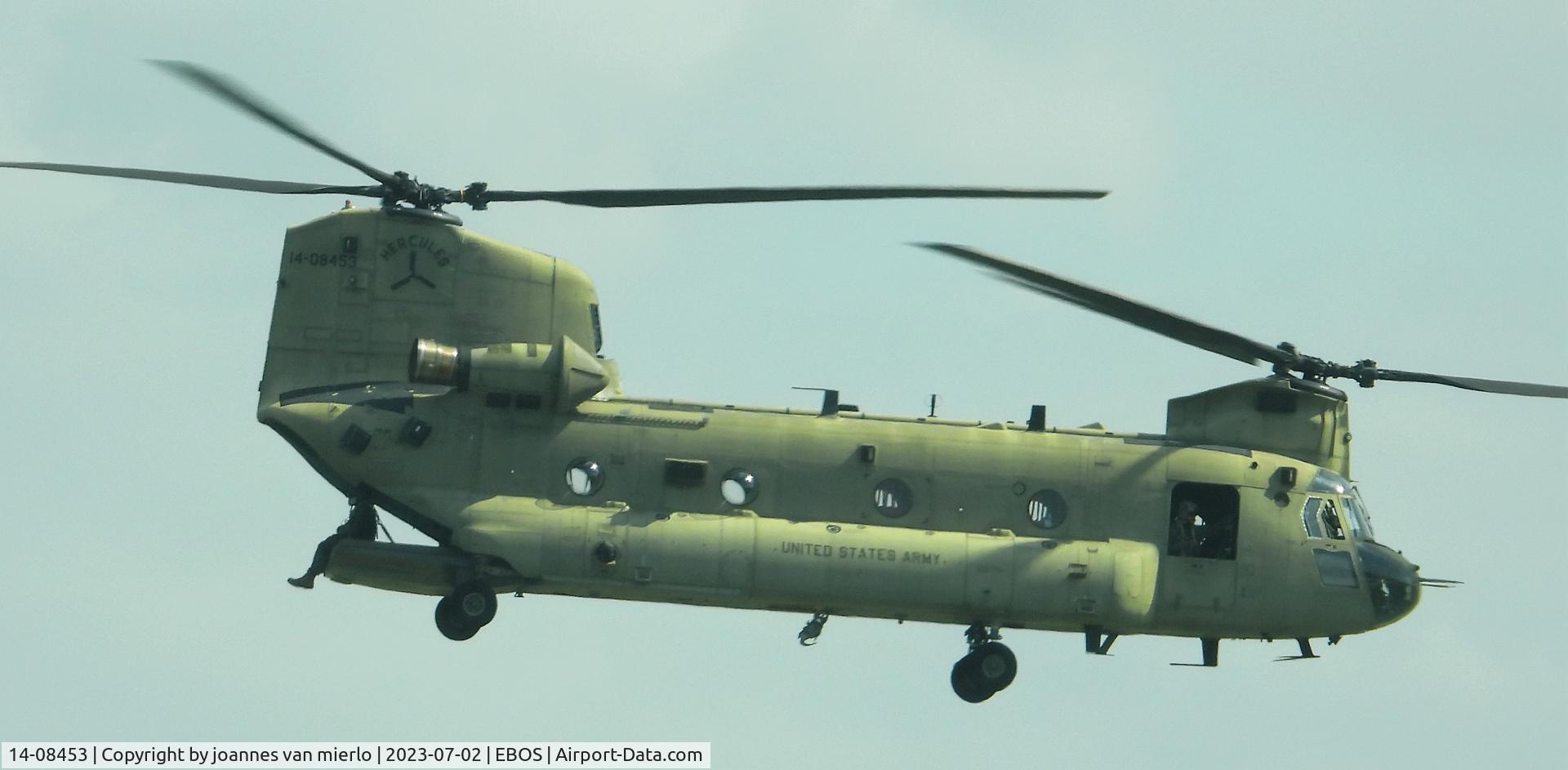 14-08453, Boeing CH-47F Chinook C/N M.8453, Training at Ostend? Belgium 