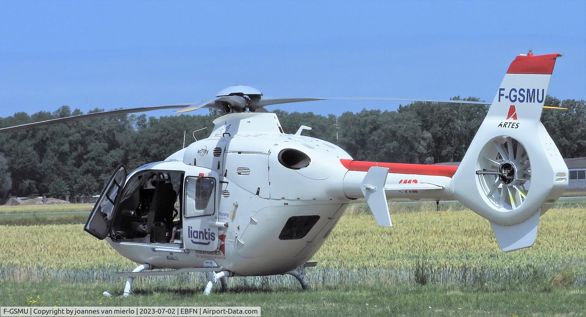 F-GSMU, 1998 Eurocopter EC-135 T1 C/N 0043, Koksijde