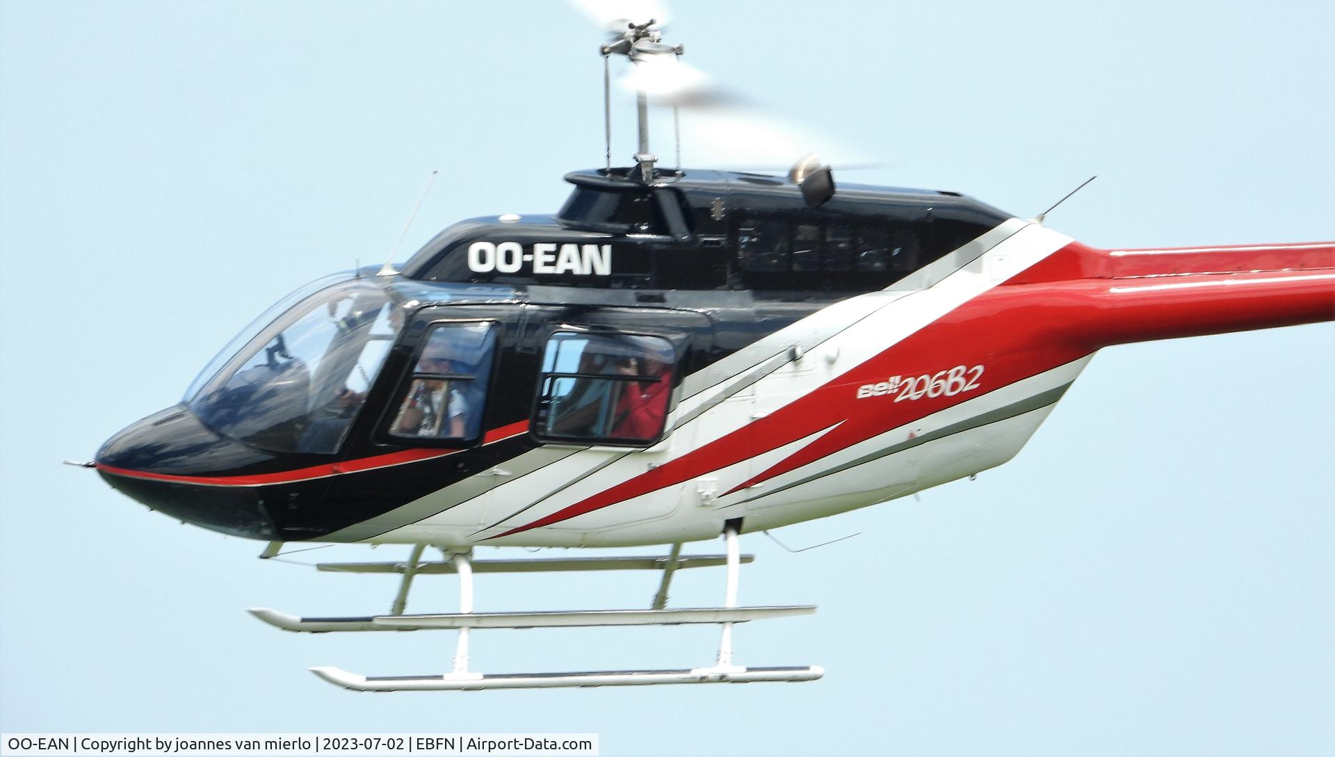 OO-EAN, 1975 Bell 206B JetRanger II C/N 1595, Koksijde
