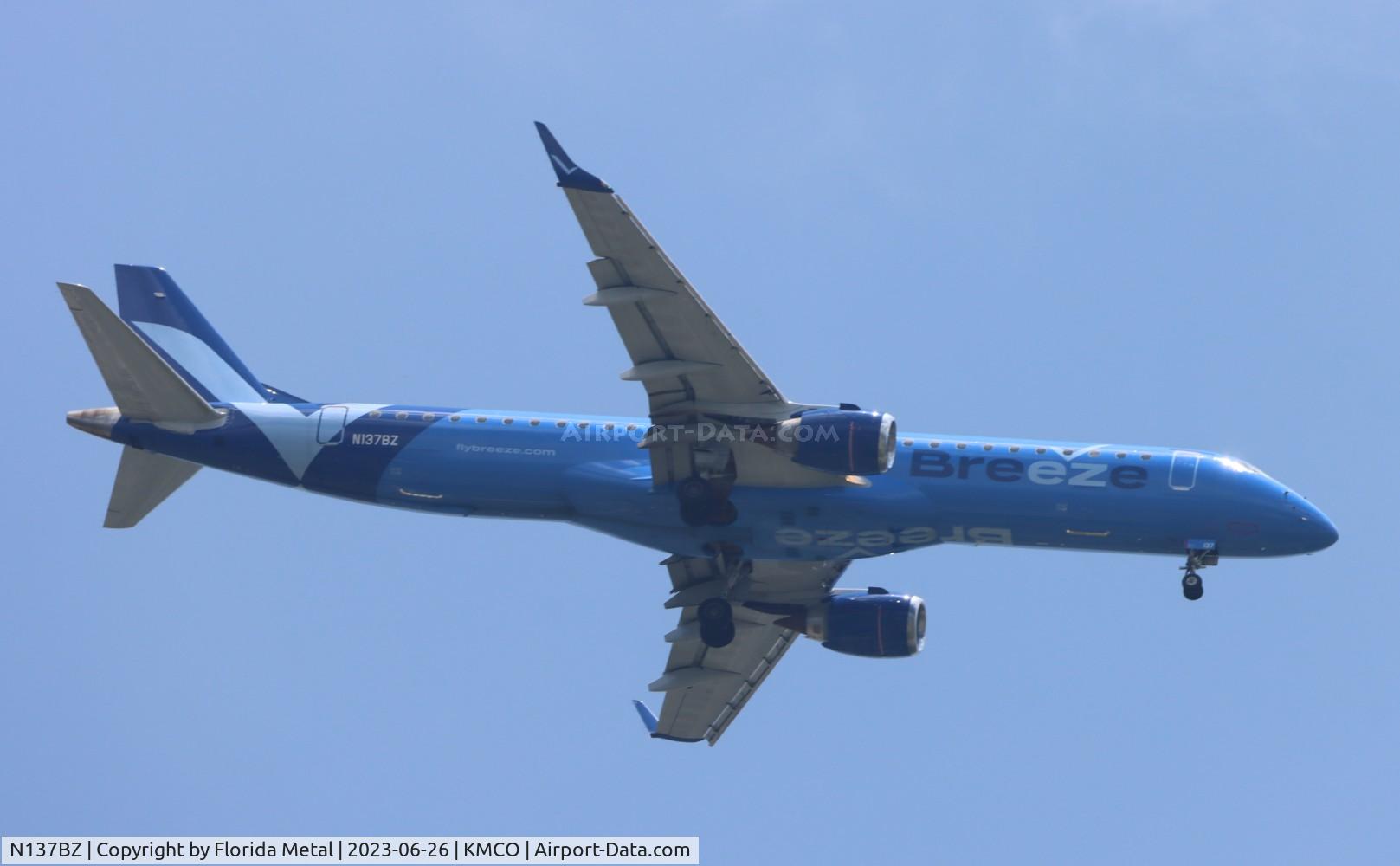 N137BZ, Embraer EMB 190-200LR C/N 19000196, MXY E195 zx MCO