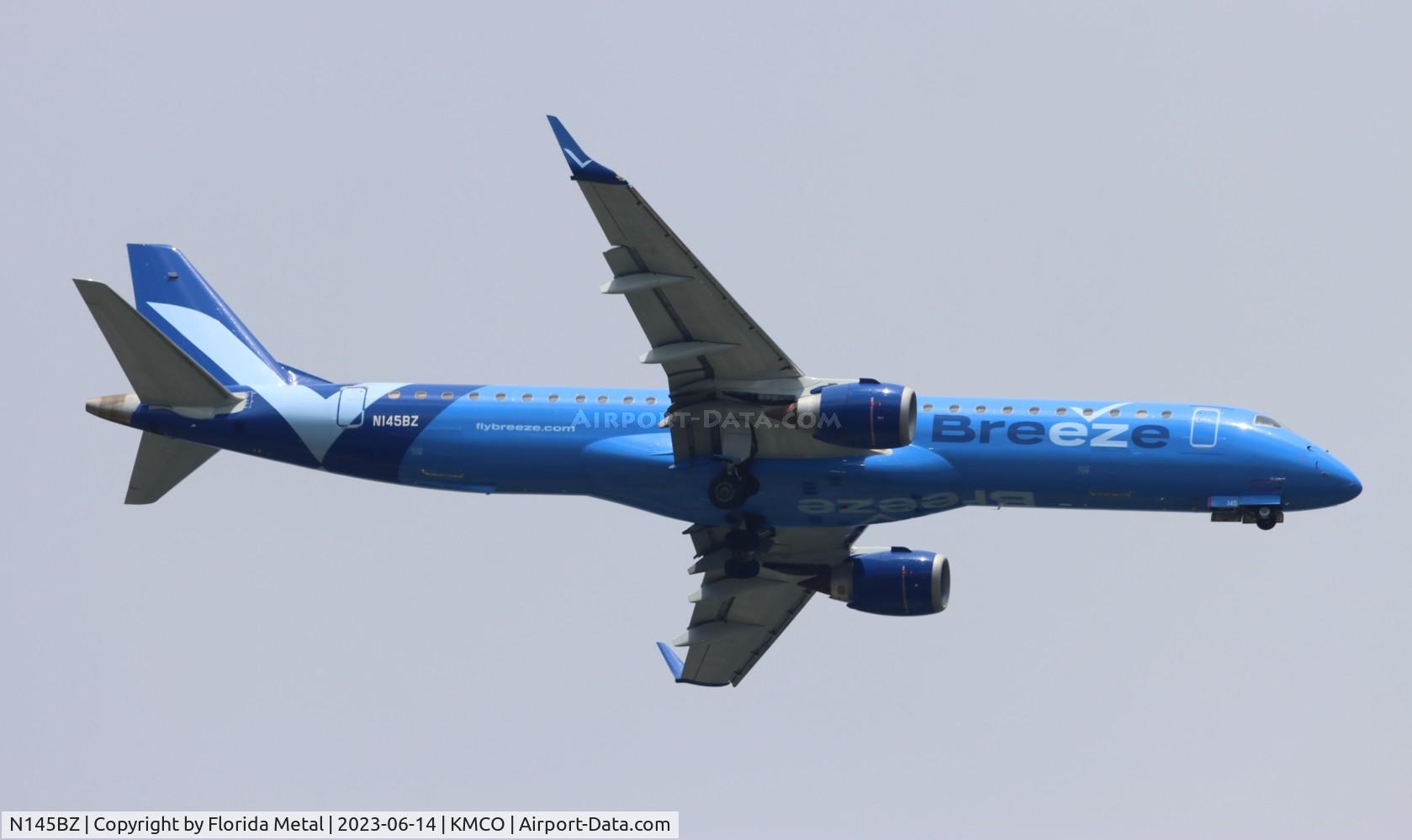 N145BZ, Embraer 195LR (ERJ-190-200LR) C/N 19000276, MXY E195 zx