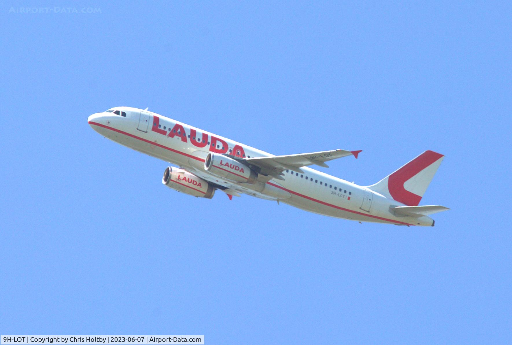 9H-LOT, 2005 Airbus A320-232 C/N 2522, Over Amwell, Hertfordshire