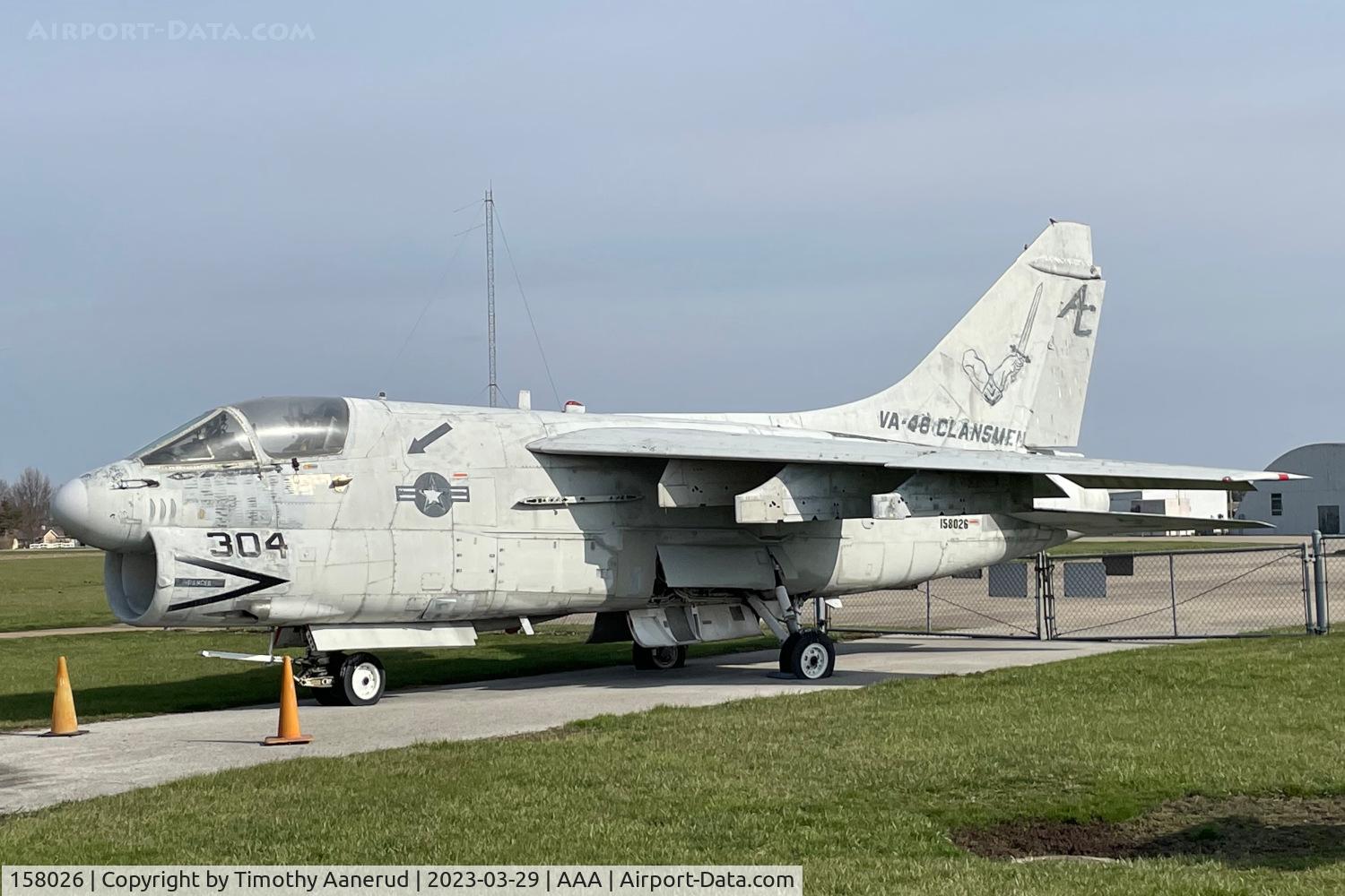 158026, LTV A-7E Corsair II C/N E-342, LTV A-7E Corsair II, c/n: E-342, BuNo 158026