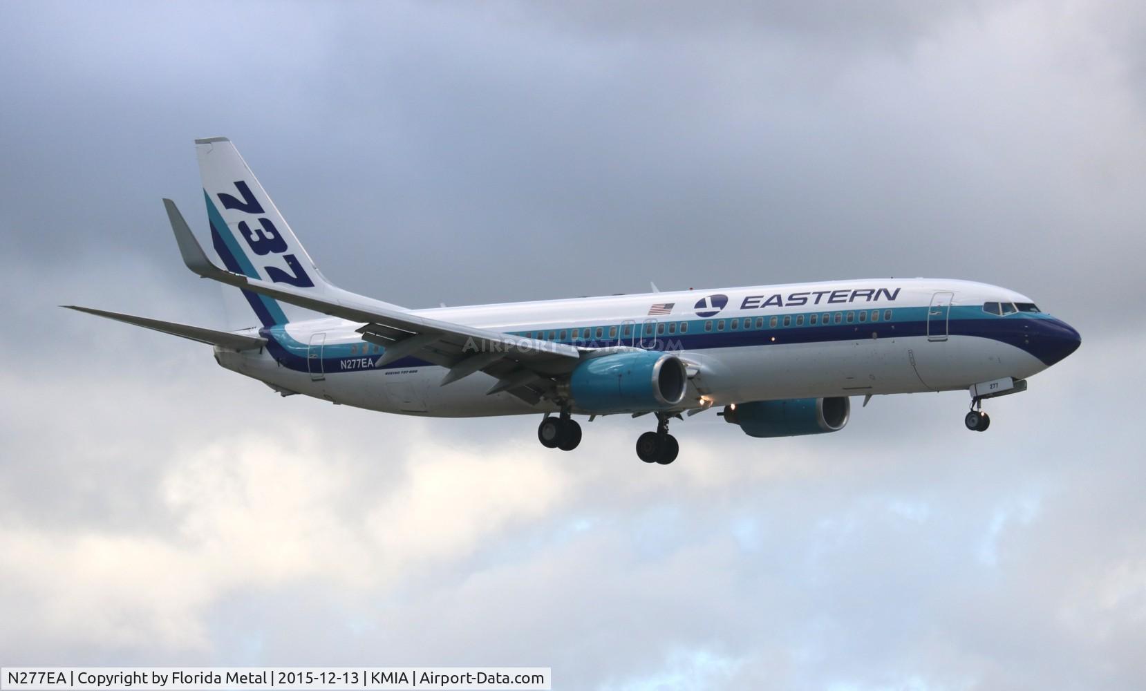 N277EA, 2001 Boeing 737-8CX C/N 32359, EAL 738 zx MIA