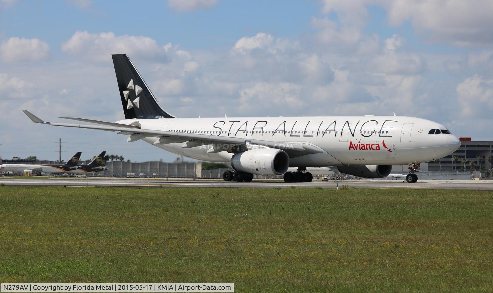 N279AV, 2011 Airbus A330-243 C/N 1279, Avianca A332 zx MIA rwy 14