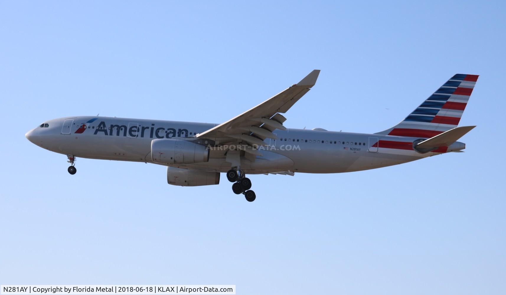 N281AY, 2009 Airbus A330-243 C/N 1041, AAL A332 zx in from CLT