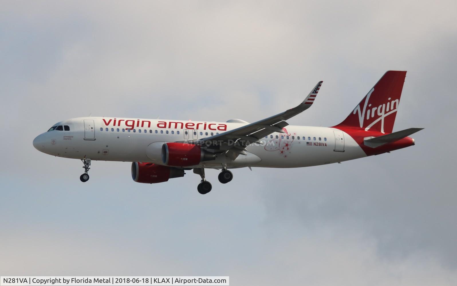 N281VA, 2015 Airbus A320-214 C/N 6669, VRD A320 zx in from JFK
