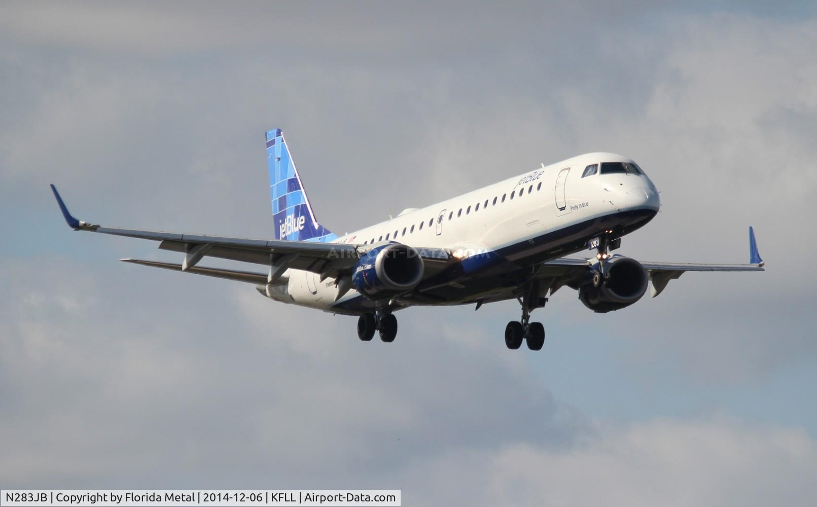 N283JB, 2007 Embraer 190AR (ERJ-190-100IGW) C/N 19000125, JBU E190 zx FLL 10R