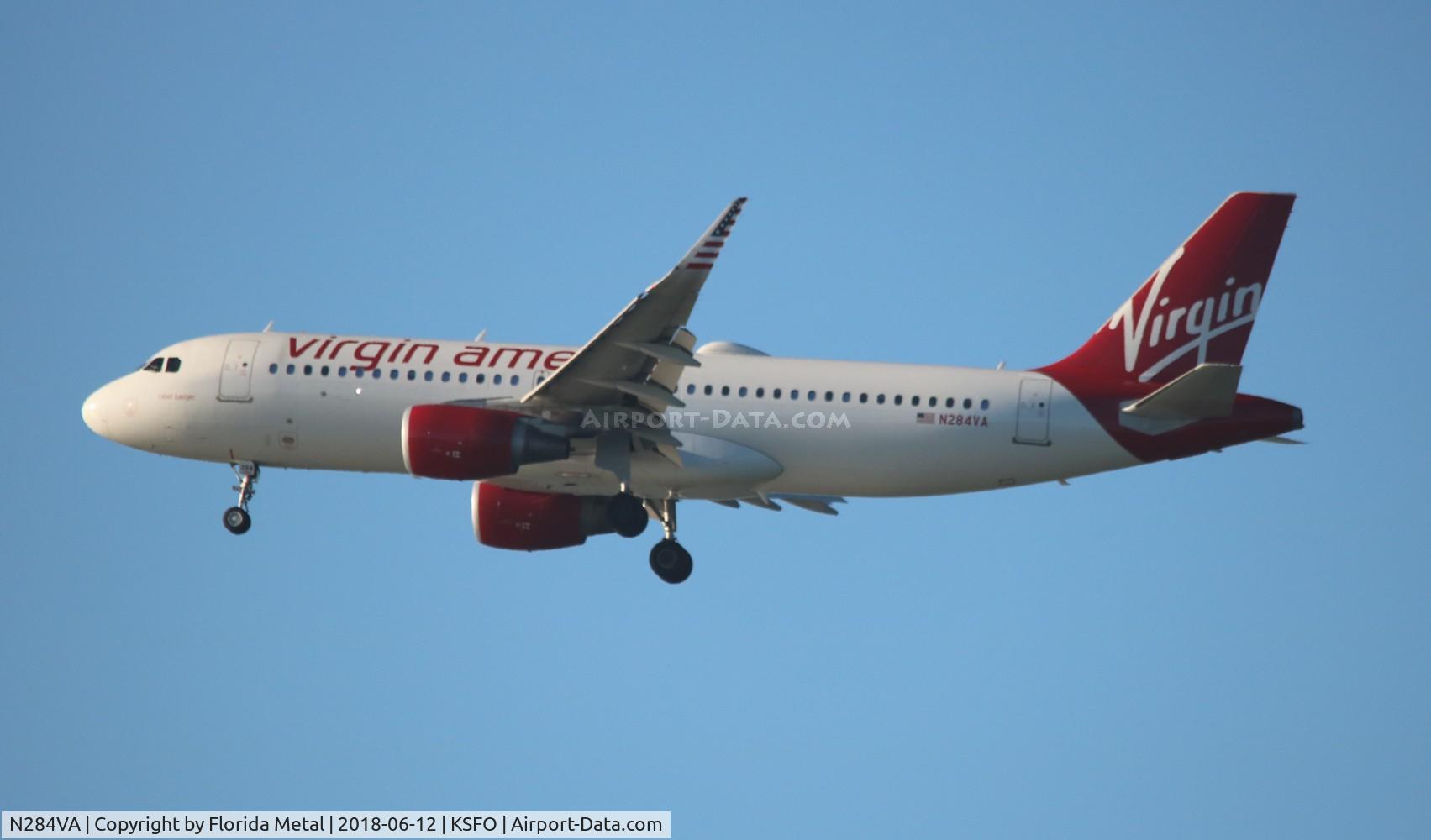 N284VA, 2015 Airbus A320-214 C/N 6835, VRD A320 zx JFK-SFO