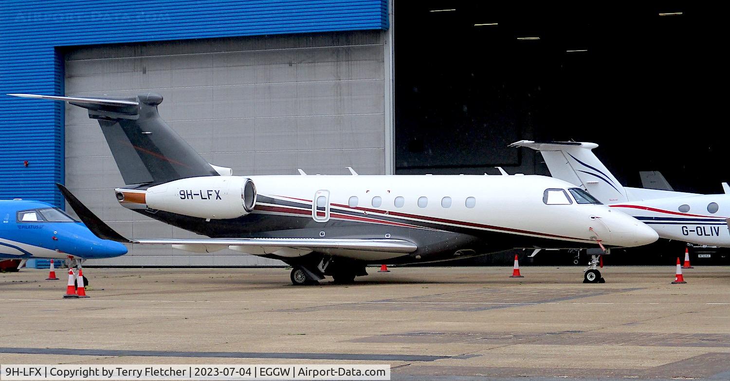 9H-LFX, Embraer Praetor 600 Legacy 500 C/N 55020154, At Luton Airport
