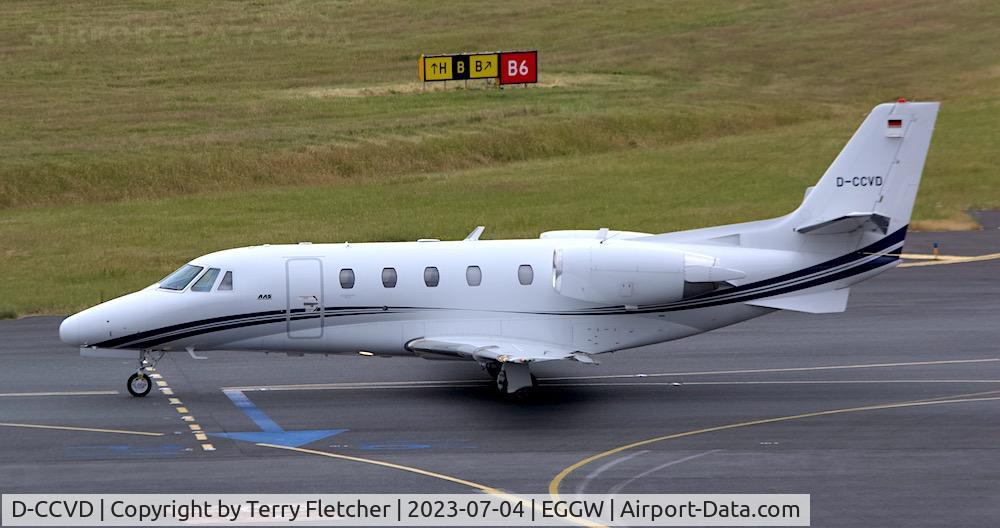 D-CCVD, 2008 Cessna 560XL Citation Excel XLS C/N 560-5784, At Luton Airport