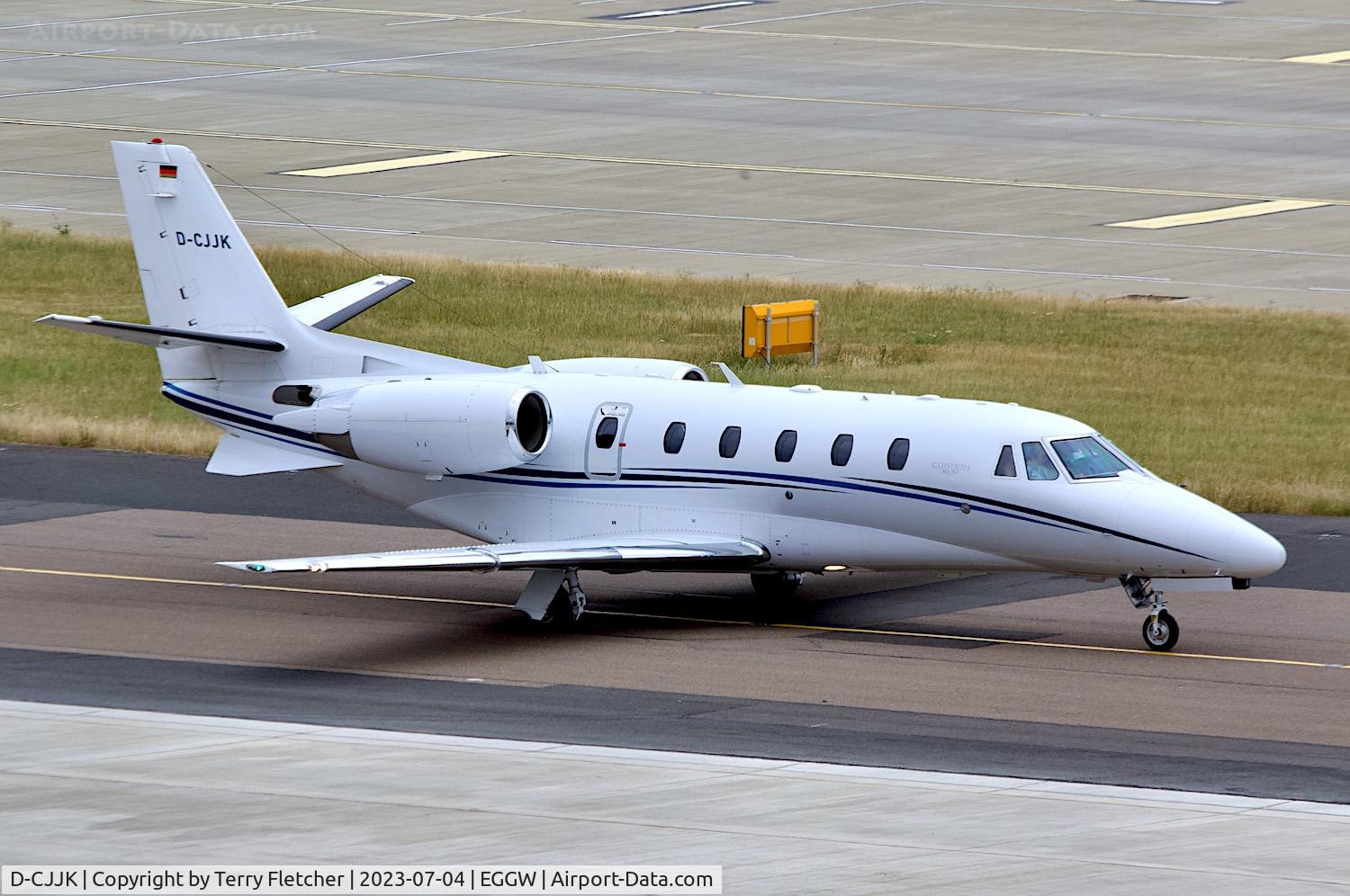 D-CJJK, 2010 Cessna Citation 560 XLS+ C/N 560-6073, At Luton Airport