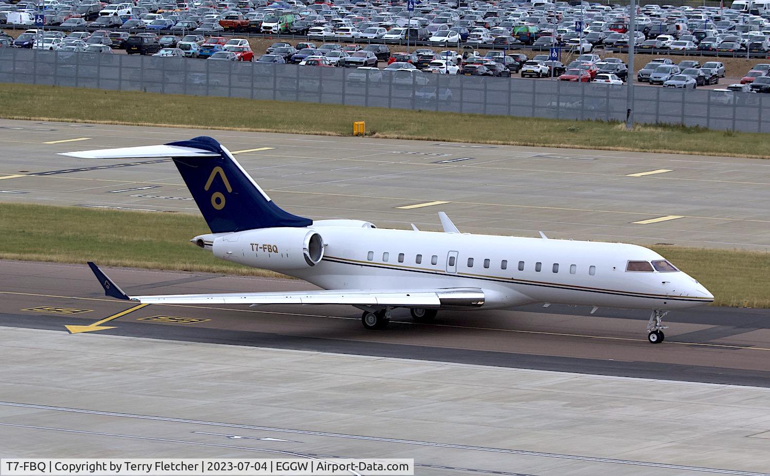 T7-FBQ, 2007 Bombardier BD-700-1A11 Global 5000 C/N 9282, At Luton Airport