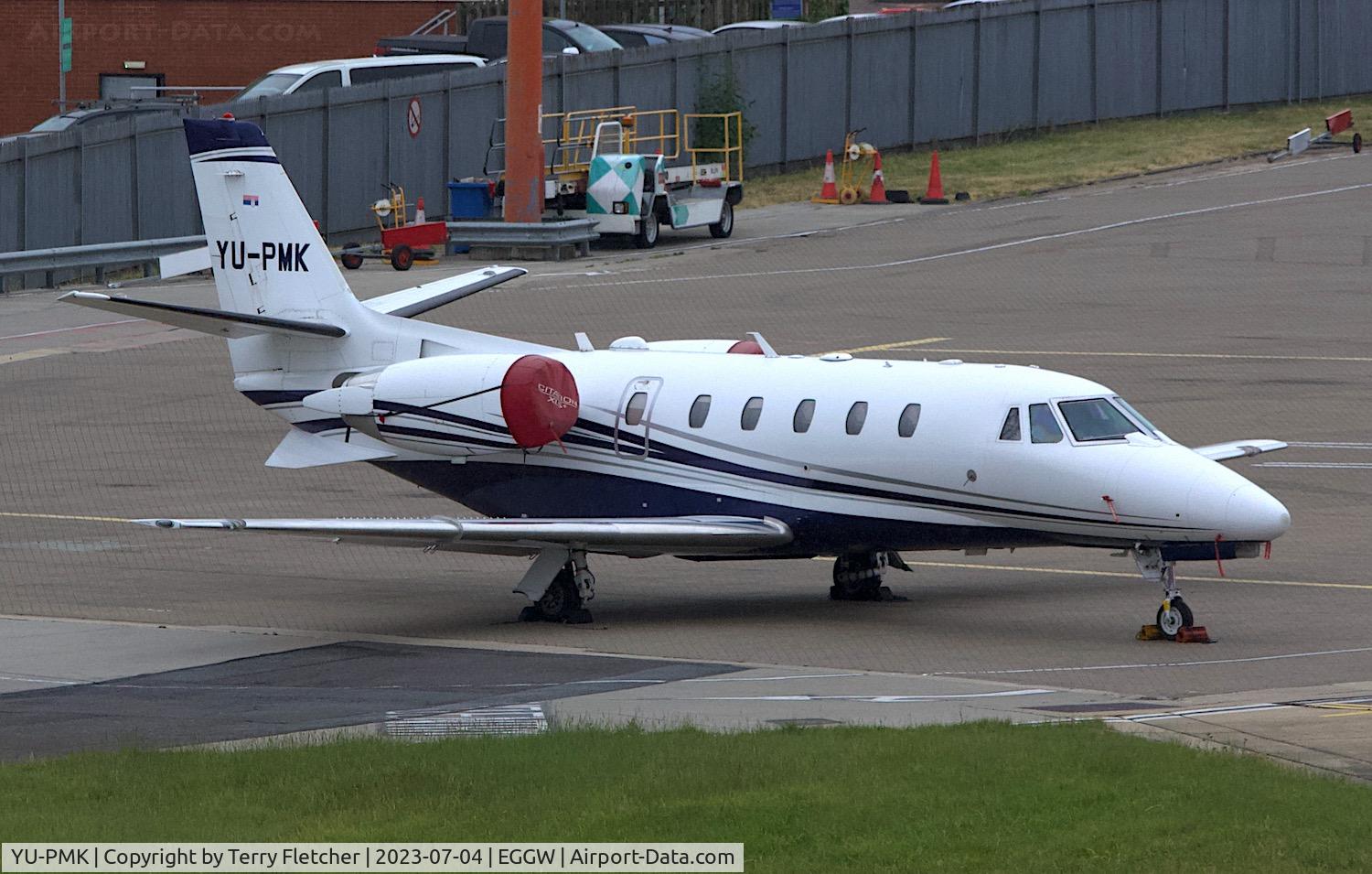 YU-PMK, 2016 Cessna 560 Citation Excel XLS+ C/N 560-6220, At Luton Airport