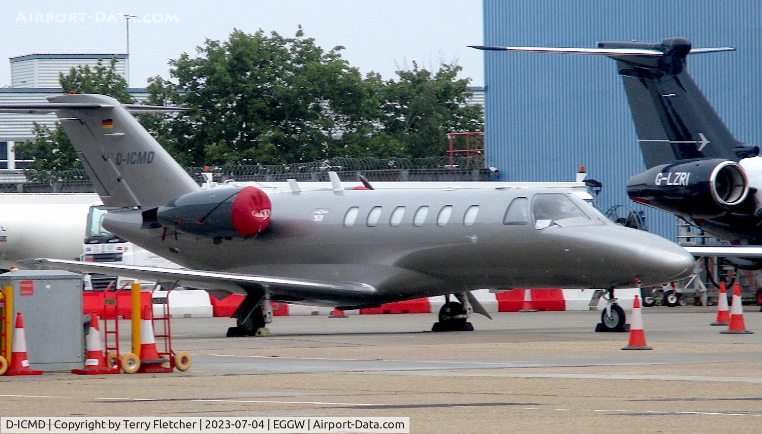 D-ICMD, 2002 Cessna 525A CitationJet CJ2 C/N 525A-0125, At Luton Airport