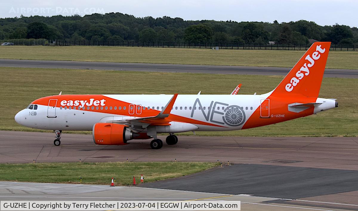 G-UZHE, 2018 Airbus A320-251N C/N 8110, At Luton Airport