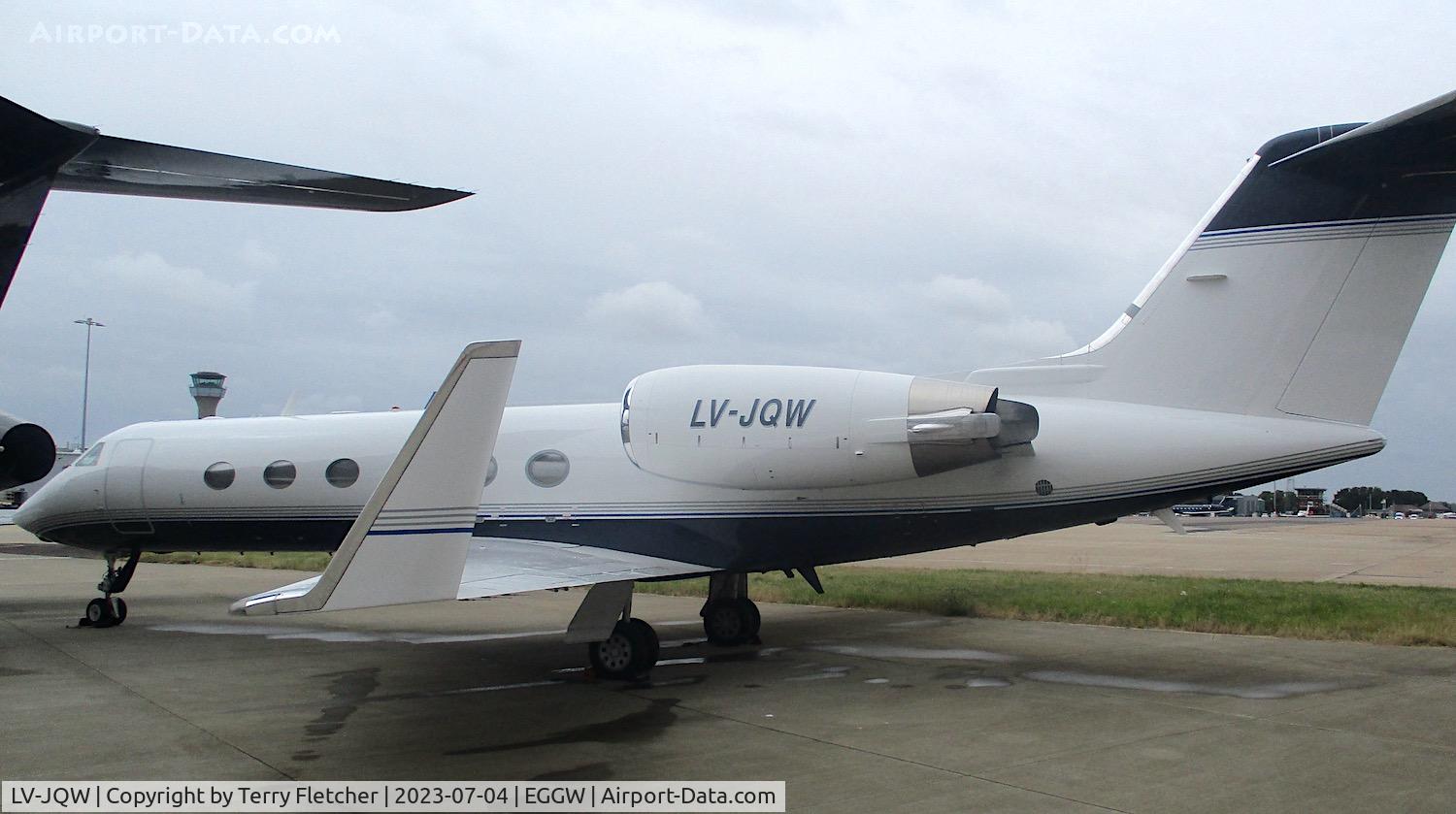 LV-JQW, 2004 Gulfstream Aerospace G-IV C/N 1524, At Luton Airport