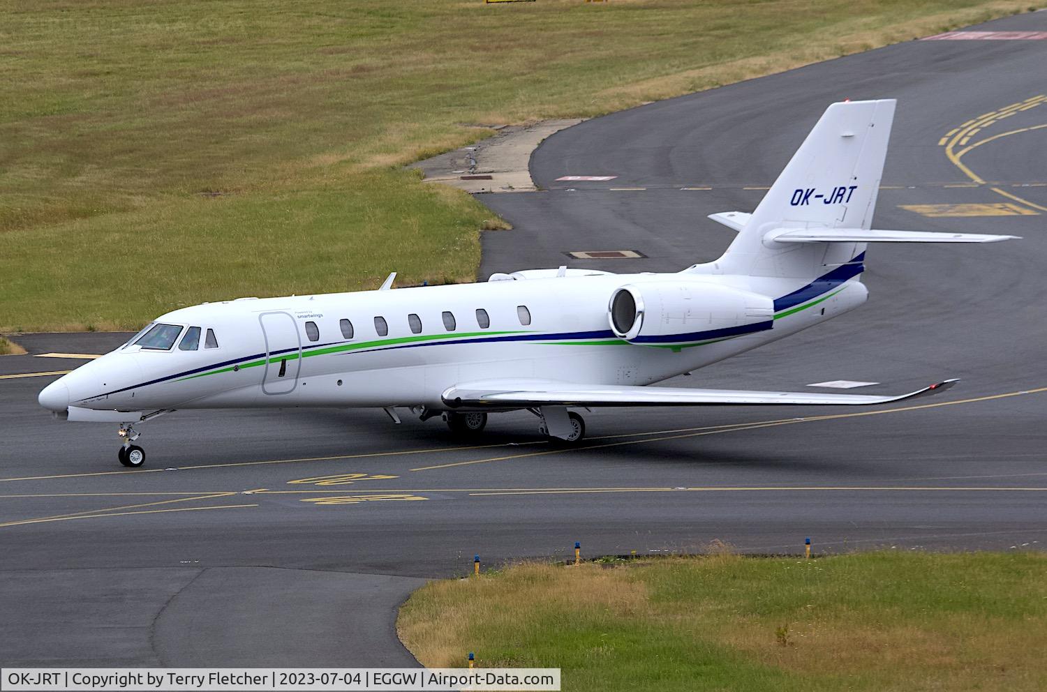 OK-JRT, 2015 Cessna 680 Citation Sovereign + C/N 680-0558, At Luton Airport