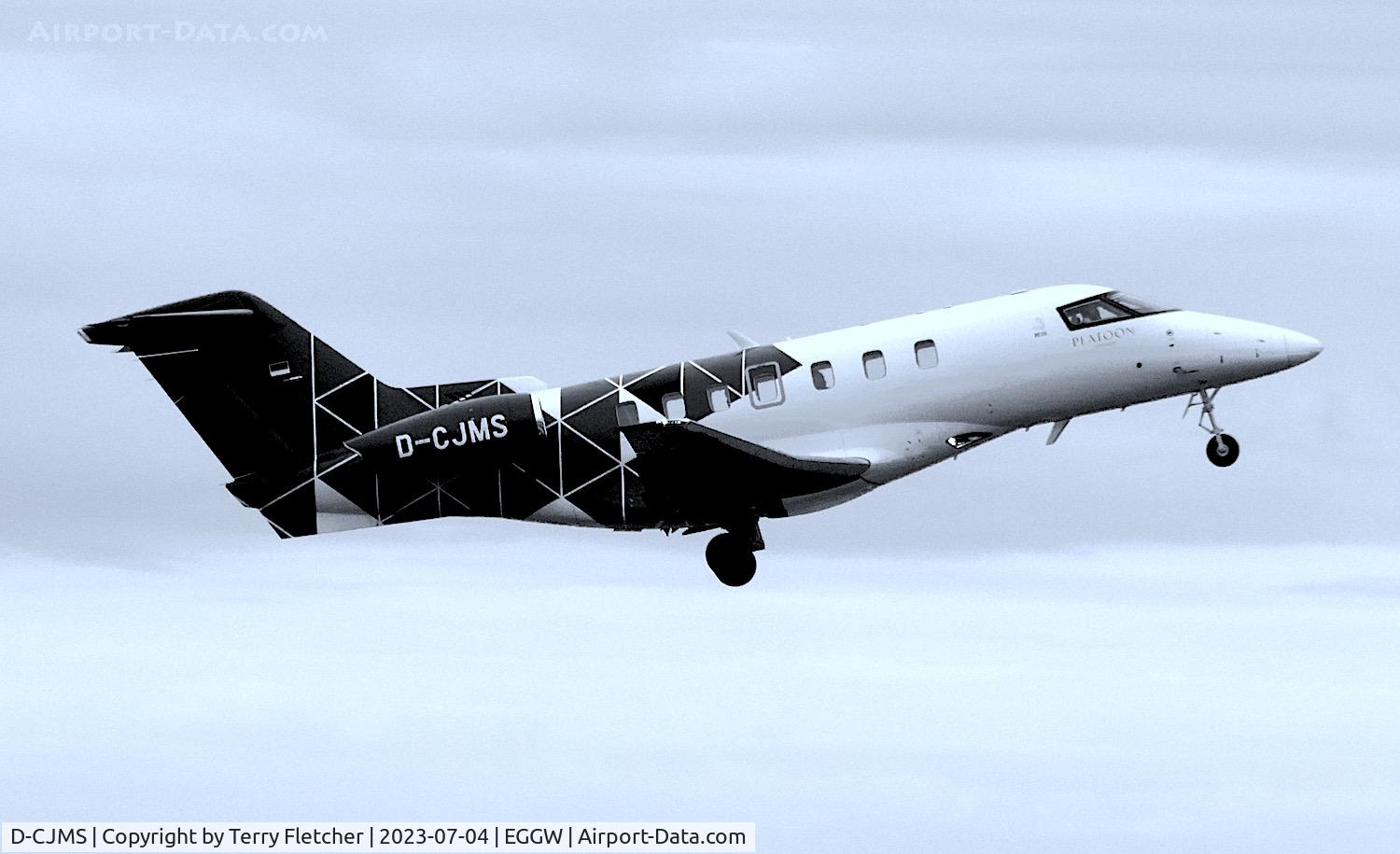 D-CJMS, 2021 Pilatus PC-24 C/N 261, At Luton Airport